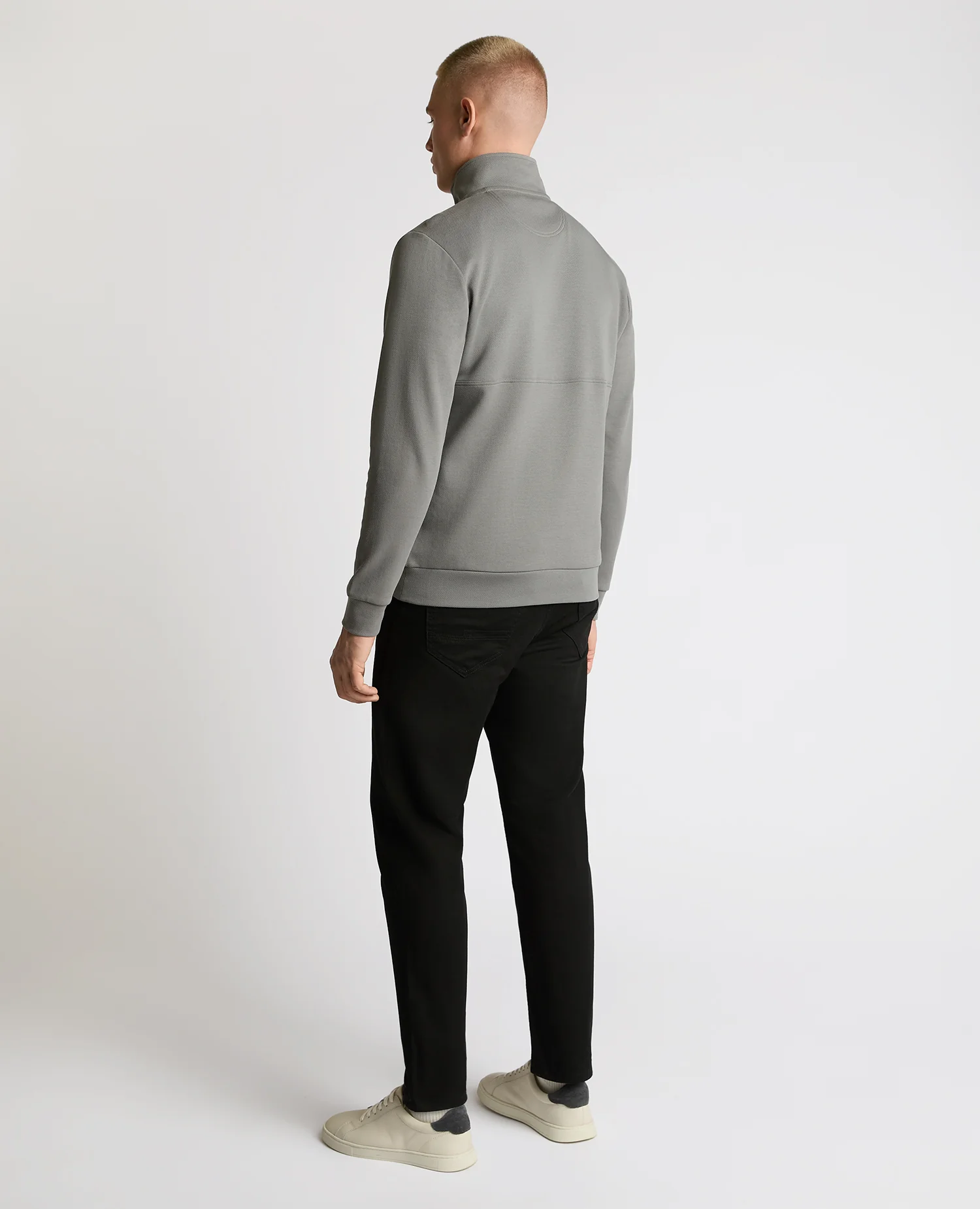 Half-Zip Jersey Sweatshirt - Image 3