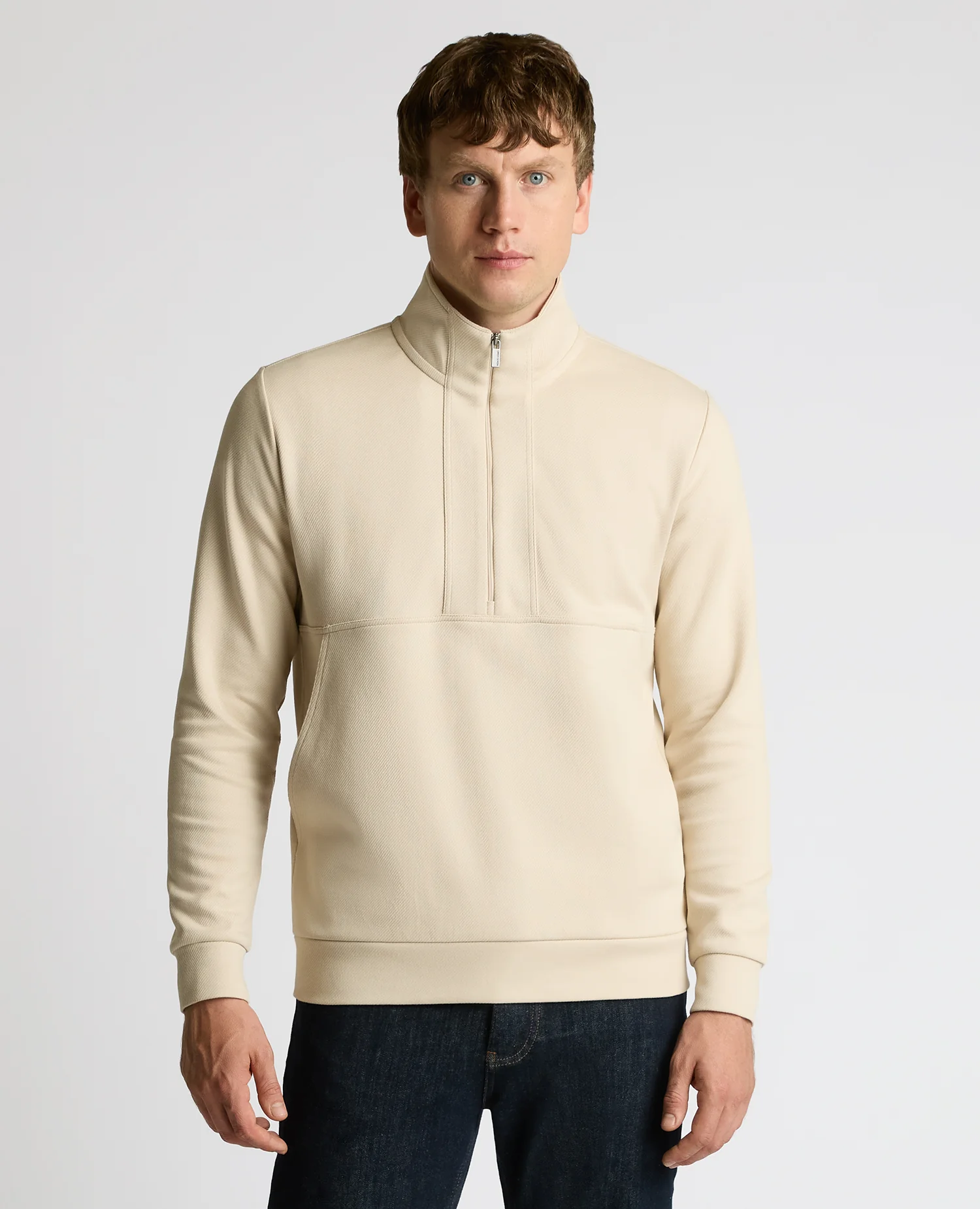 Half-Zip Jersey Sweatshirt