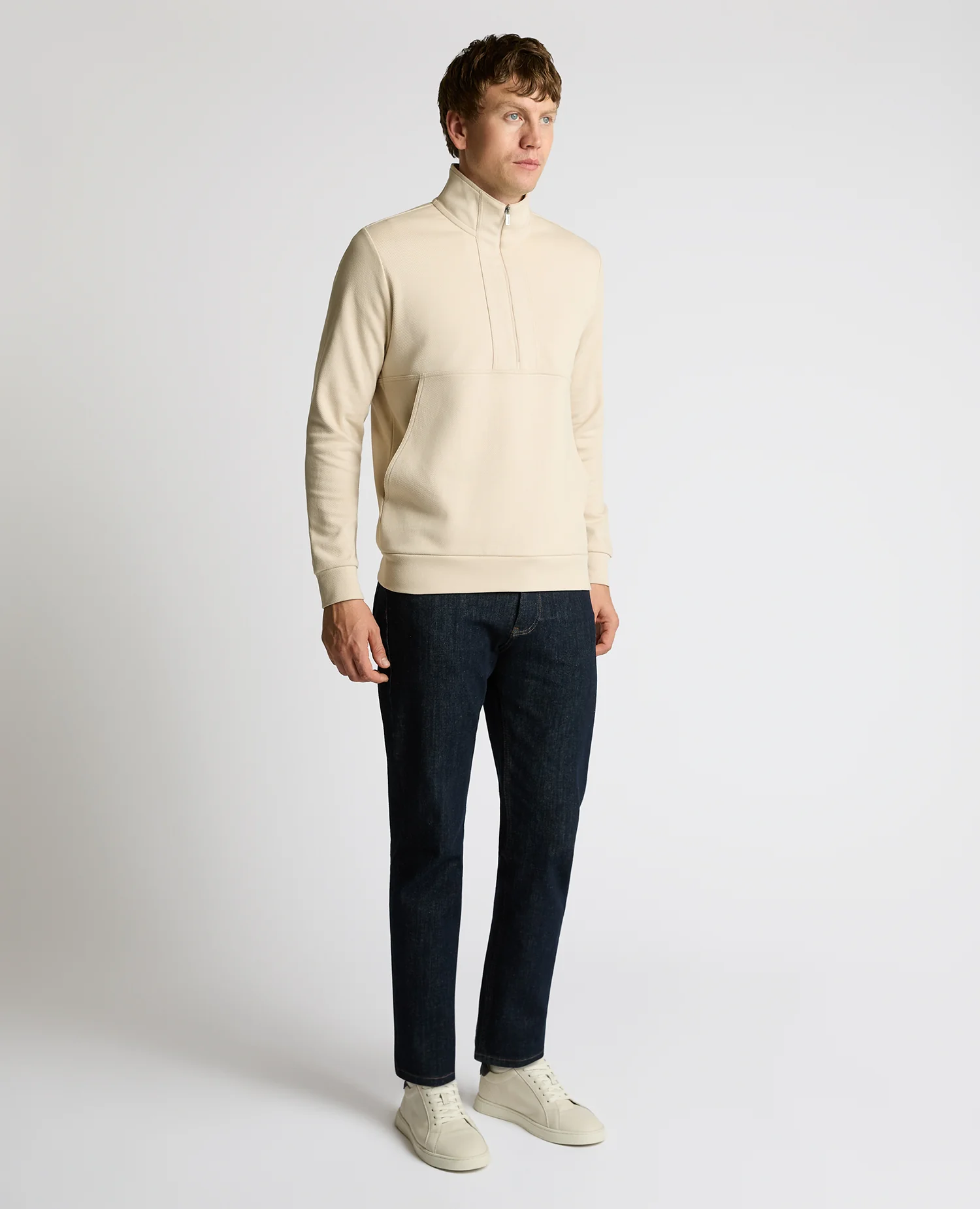 Half-Zip Jersey Sweatshirt - Image 2