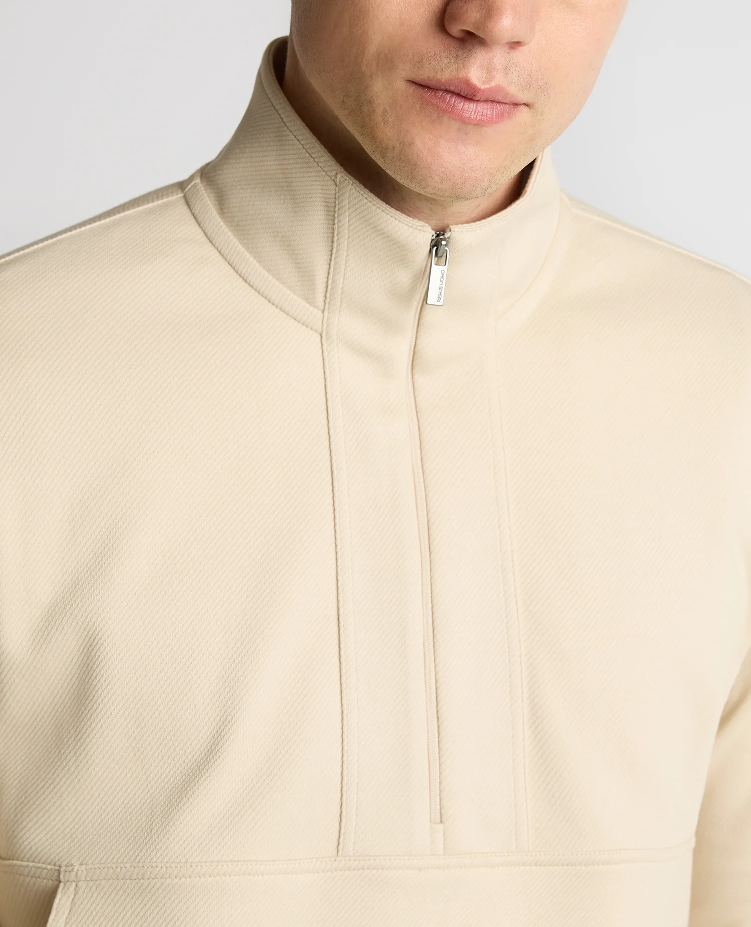 Half-Zip Jersey Sweatshirt - Image 4