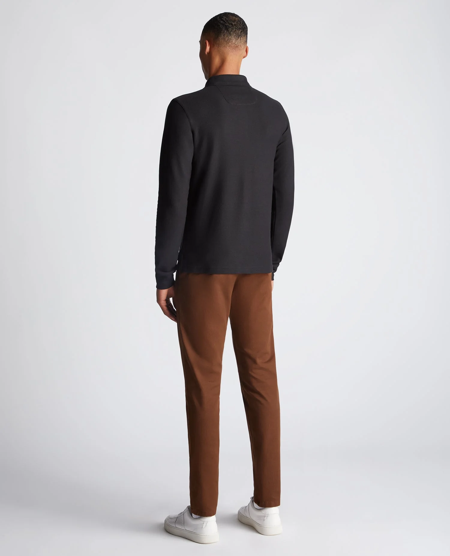 Slim Fit Cotton-Stretch Pique Polo Shirt - Image 3