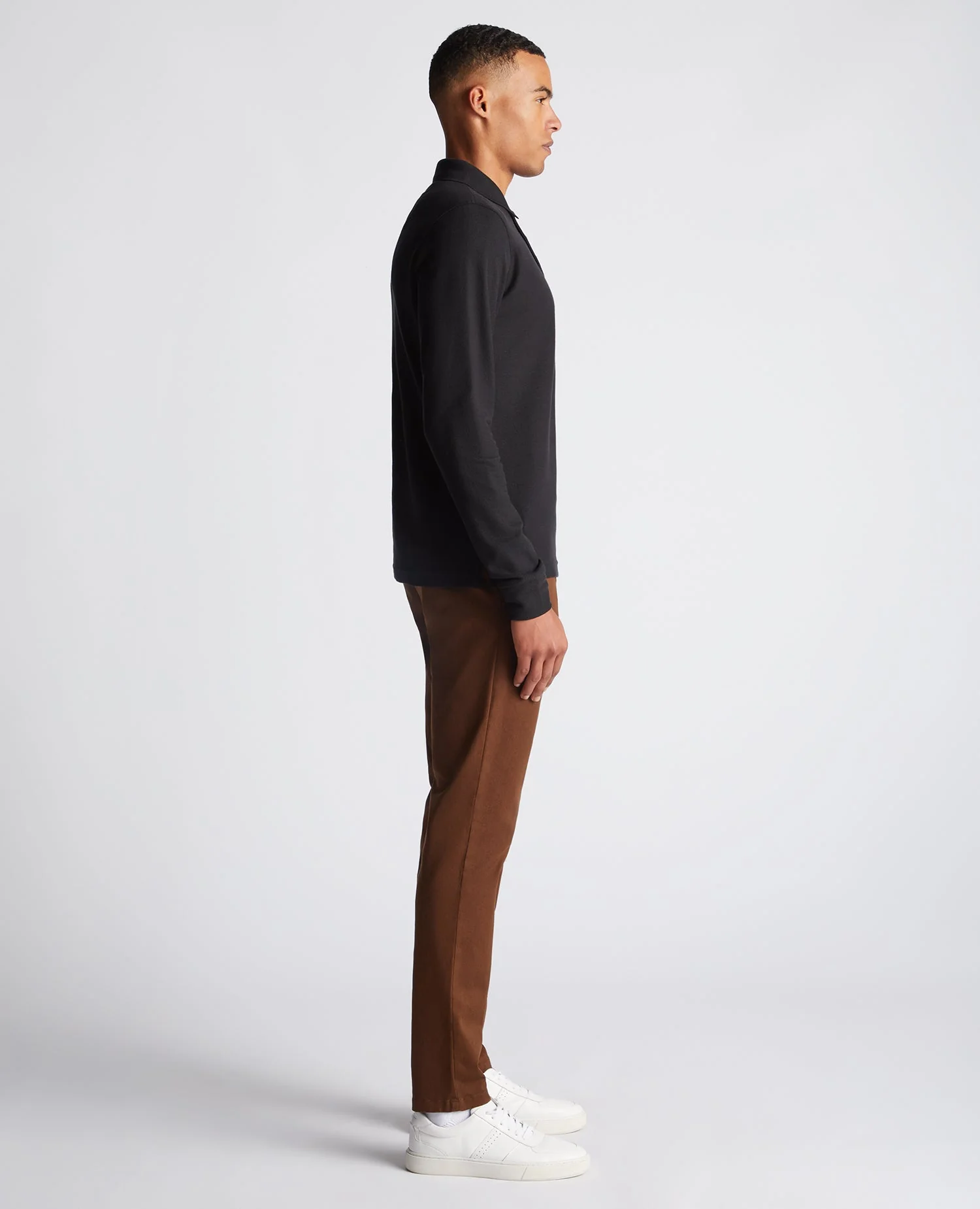 Slim Fit Cotton-Stretch Pique Polo Shirt - Image 4
