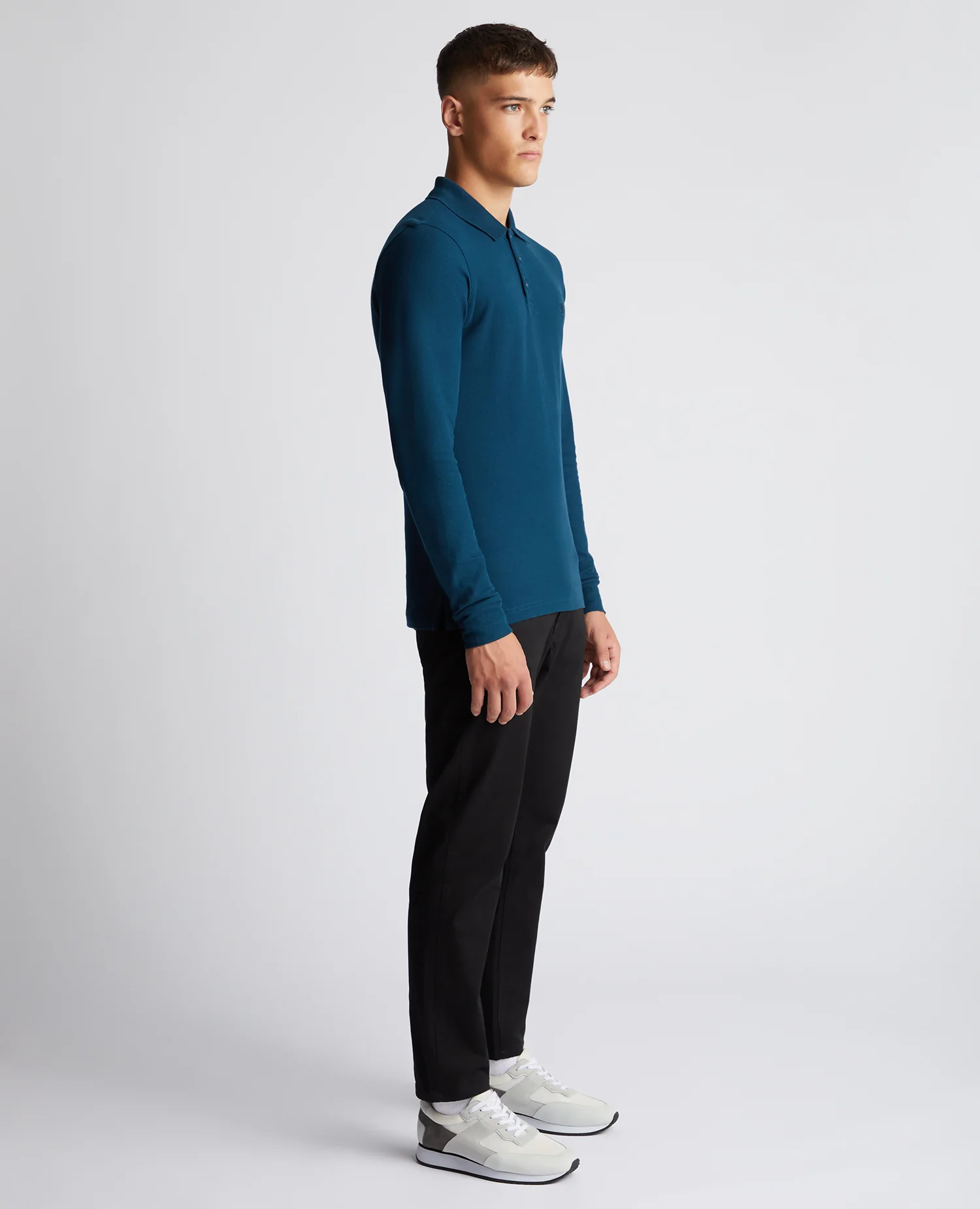 Slim Fit Cotton-Stretch Pique Polo Shirt - Image 5