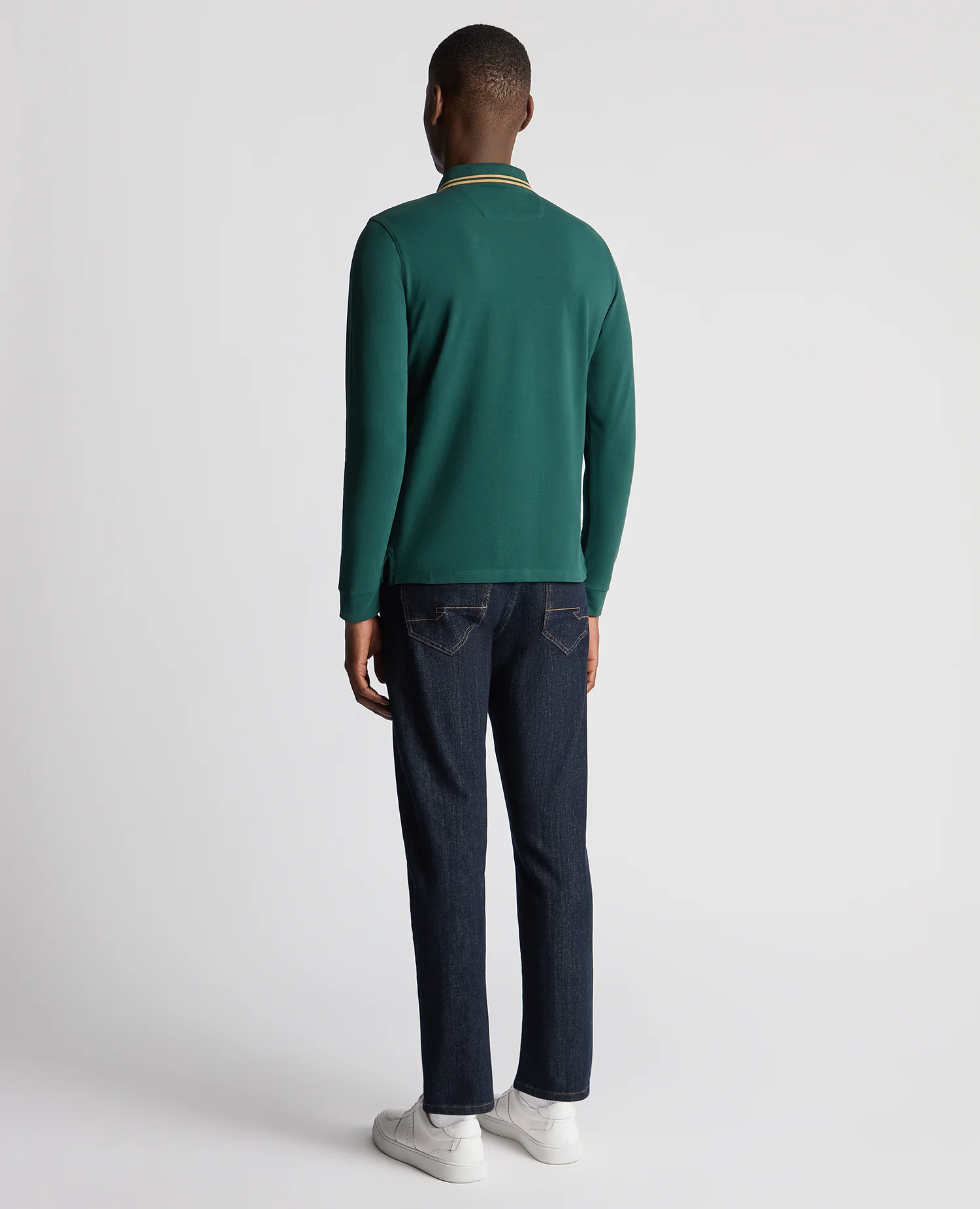 Slim Fit Cotton-Stretch Pique Polo Shirt - Image 3