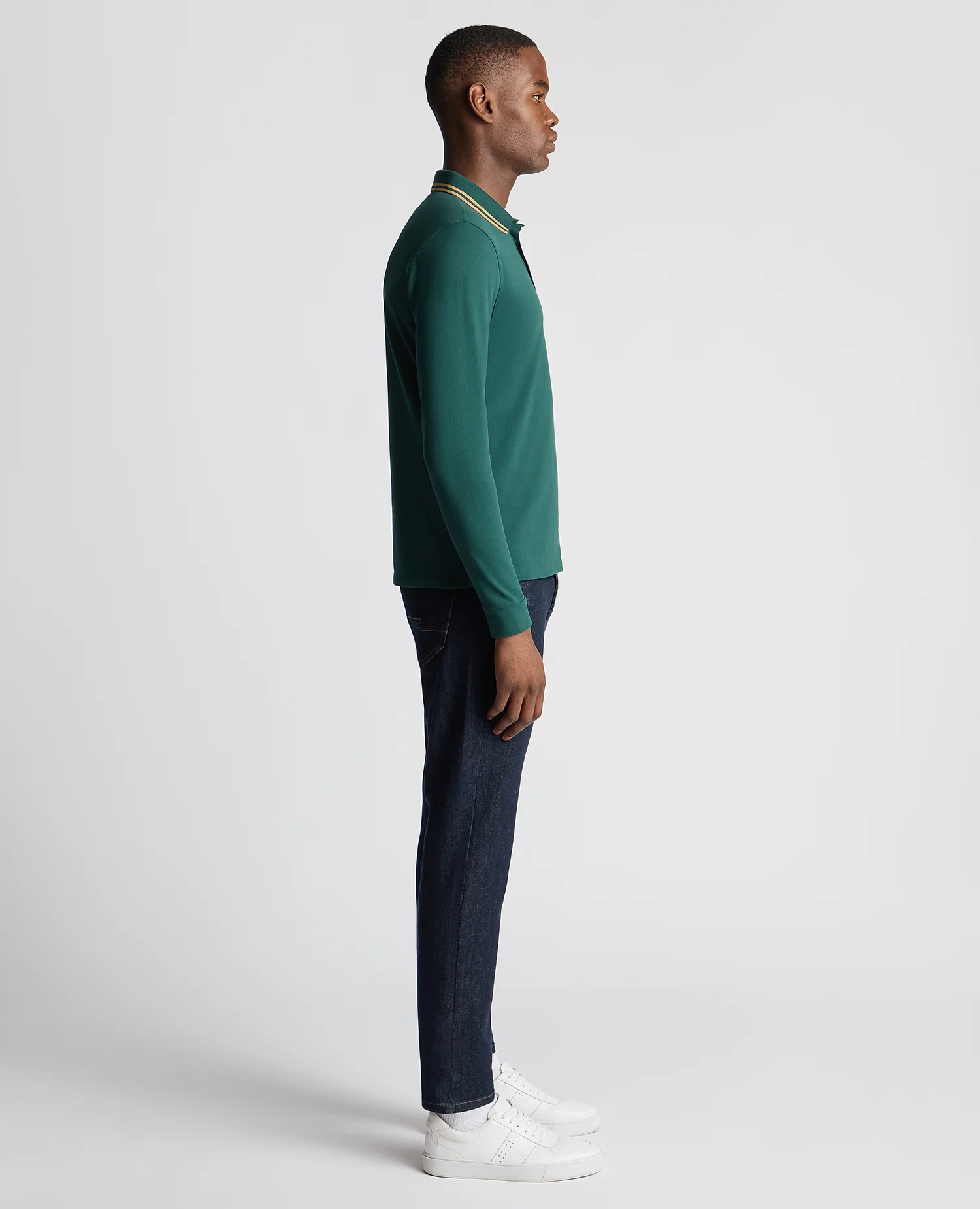 Slim Fit Cotton-Stretch Pique Polo Shirt - Image 4