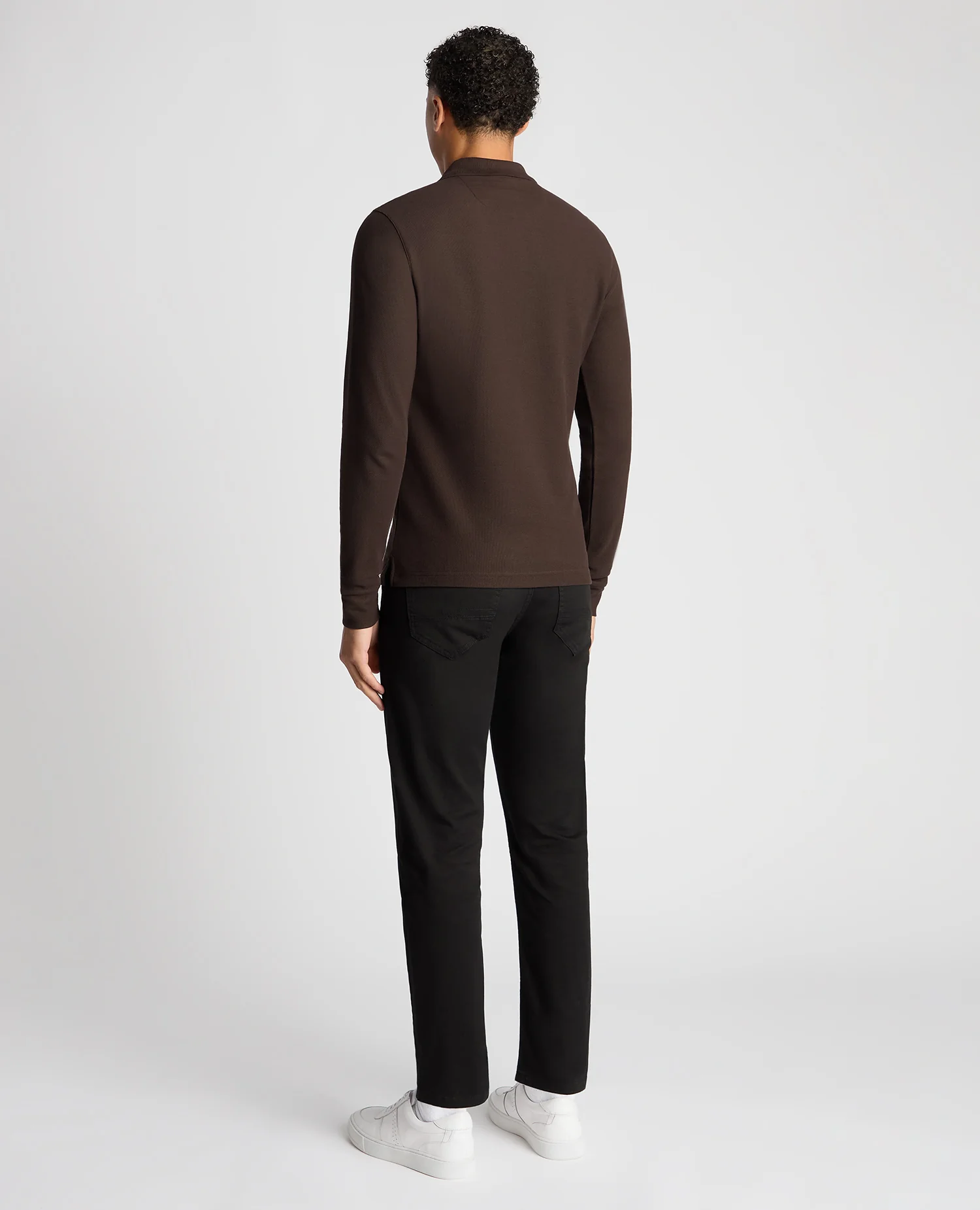 Slim Fit Cotton-Stretch Pique Polo Shirt - Image 3