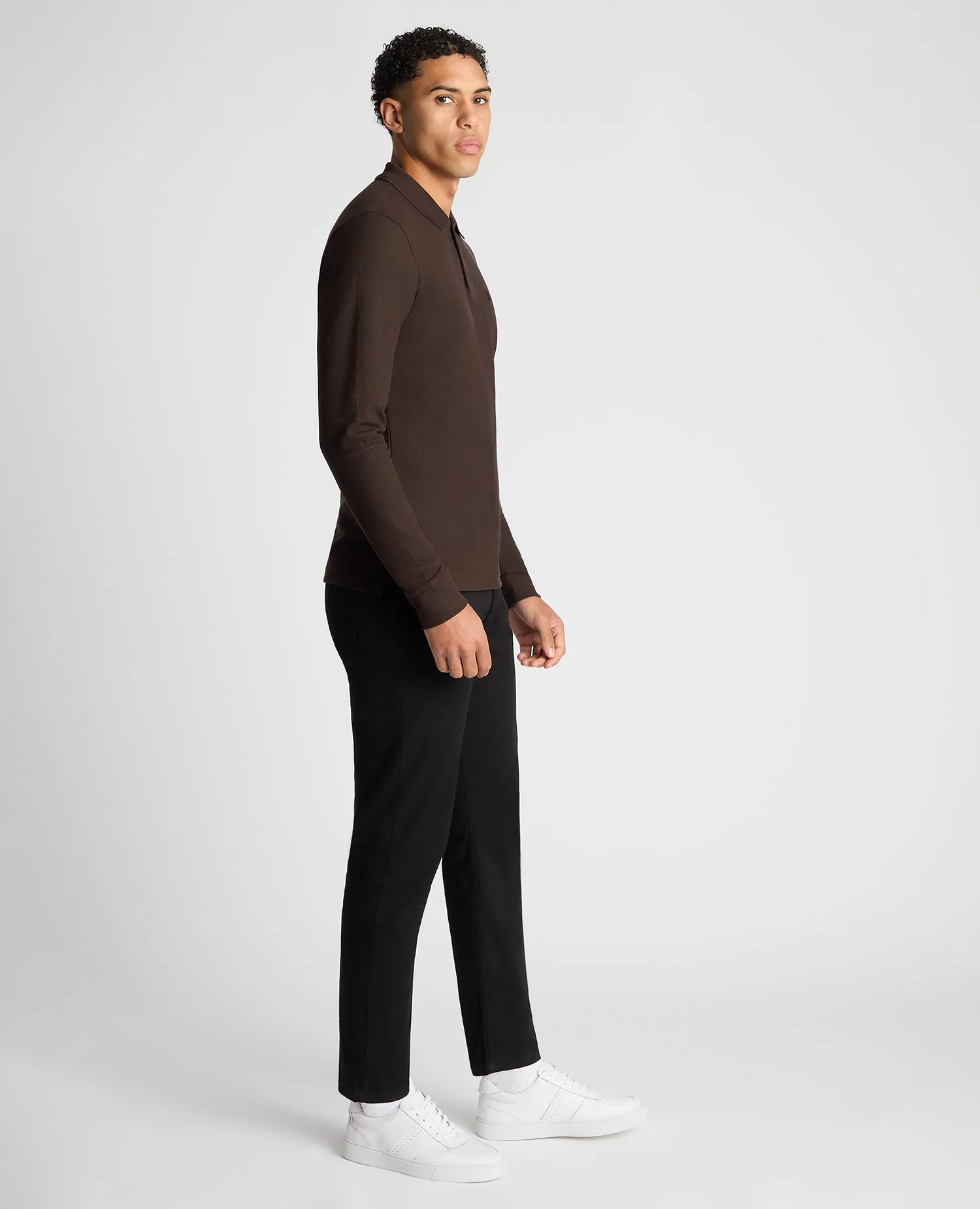 Slim Fit Cotton-Stretch Pique Polo Shirt - Image 4