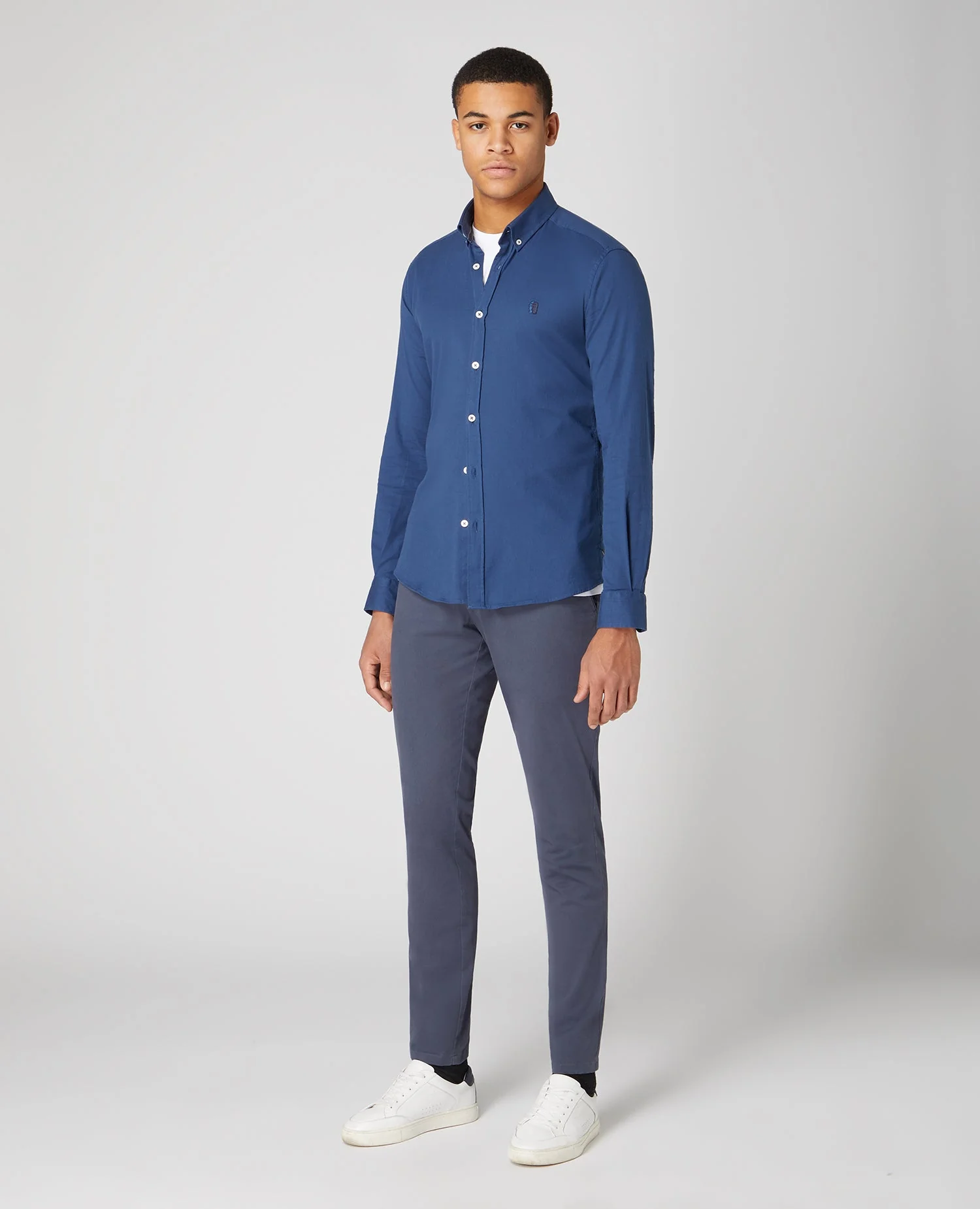 Slim Fit Cotton Stretch Shirt - Image 2