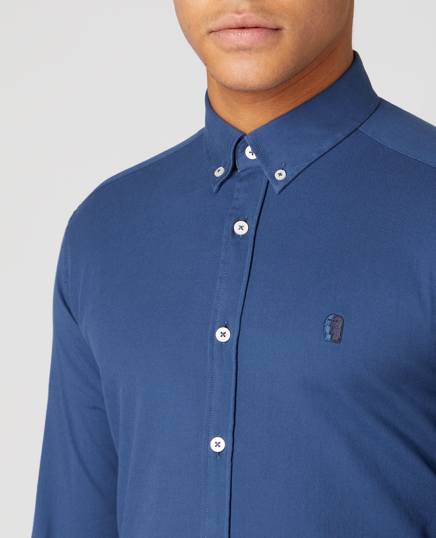 Slim Fit Cotton Stretch Shirt - Image 4