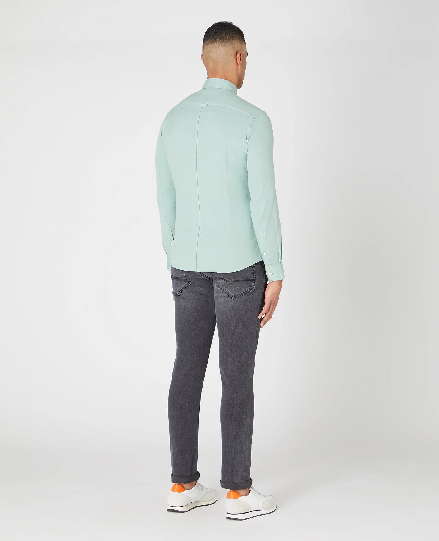 Slim Fit Cotton Stretch Shirt - Image 3