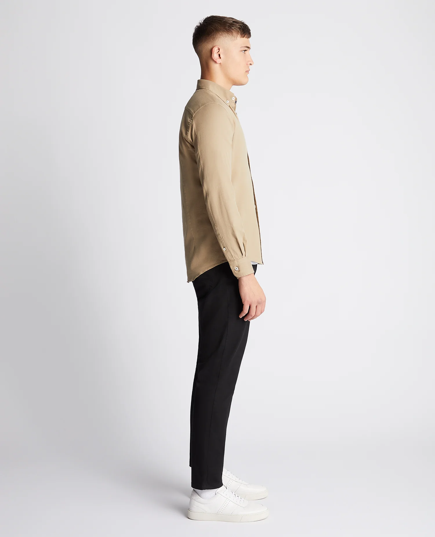 Slim Fit Cotton Stretch Shirt - Image 3