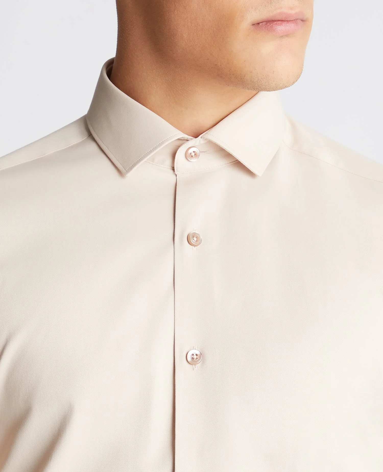 Slim Fit Cotton Stretch Shirt - Image 4