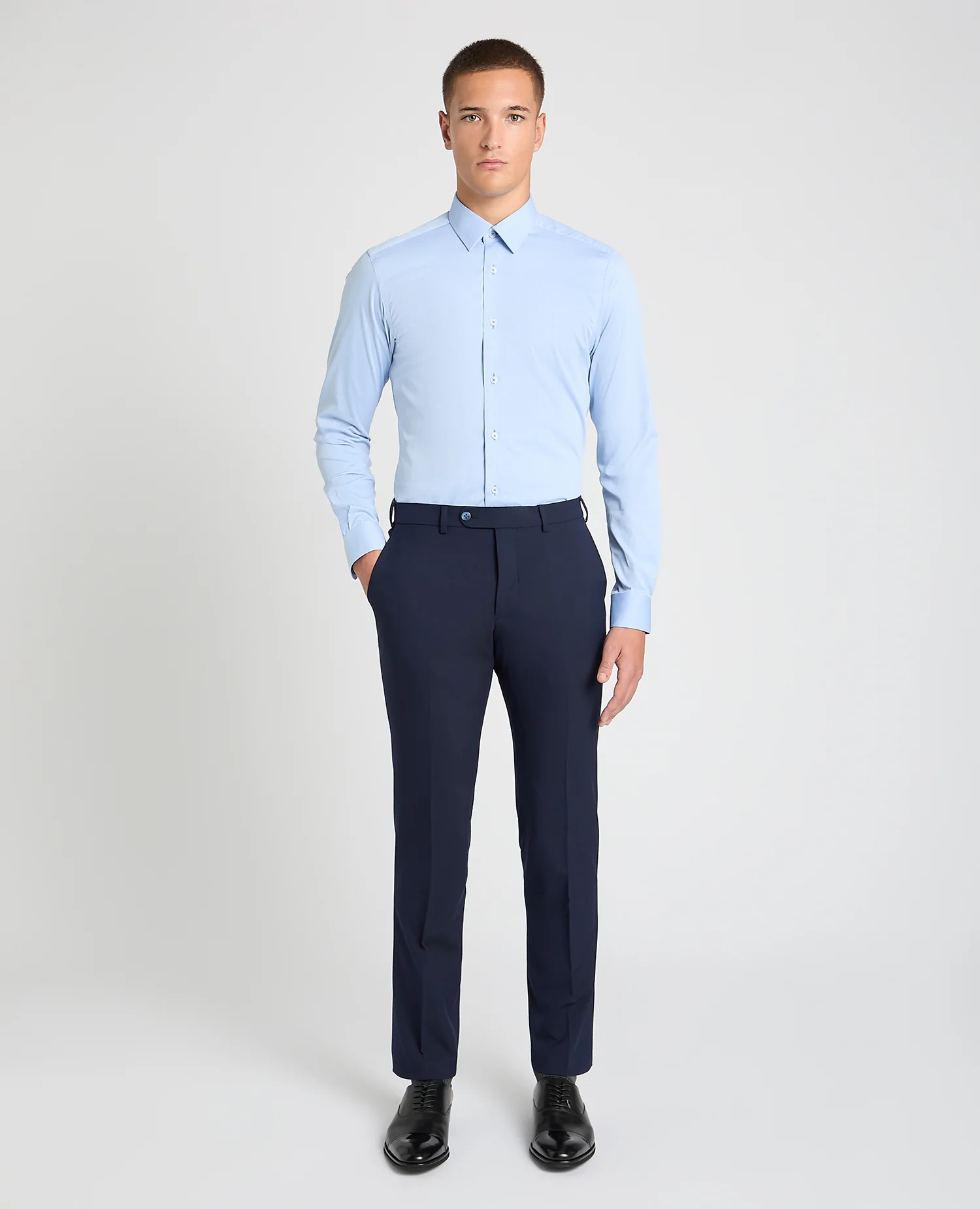 Slim Fit Cotton Stretch Shirt - Image 2