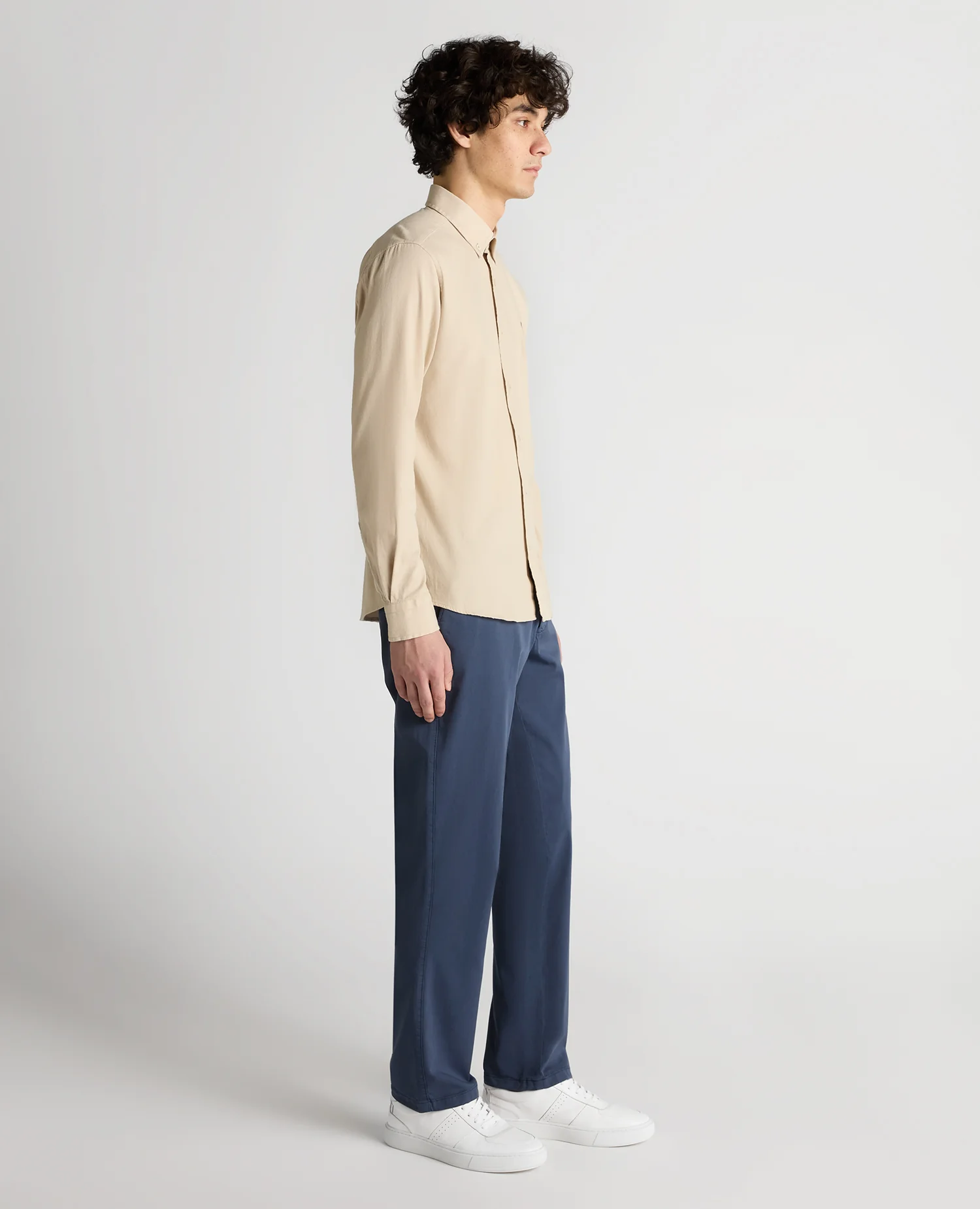 Slim Fit Cotton Stretch Shirt - Image 3
