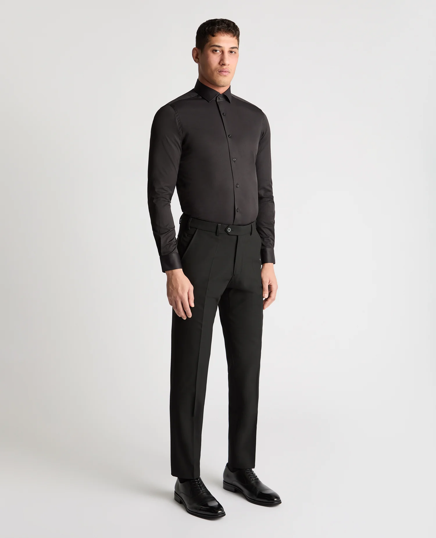 Slim Fit Cotton Stretch Shirt - Image 2