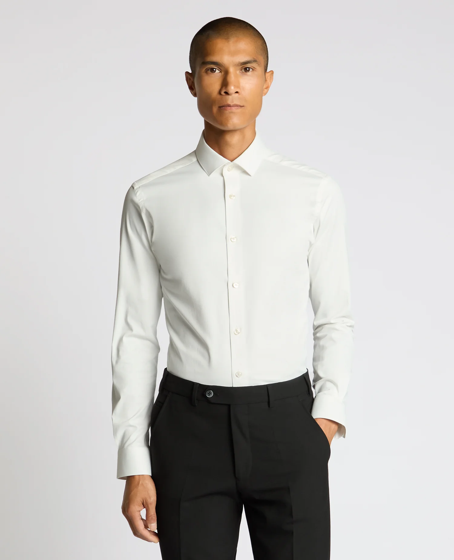 Slim Fit Cotton-Blend Shirt