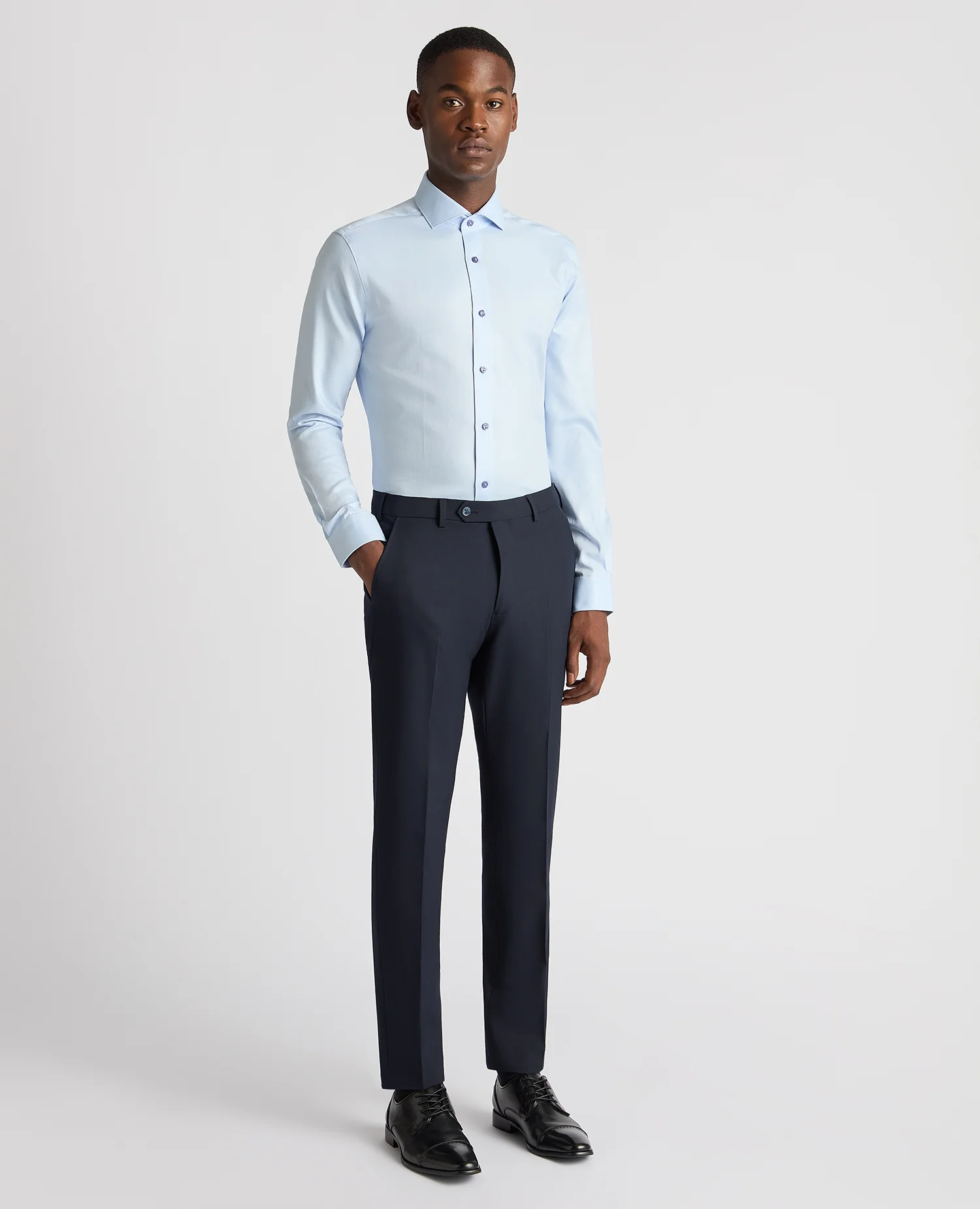 Slim Fit Cotton Twill Shirt - Image 2