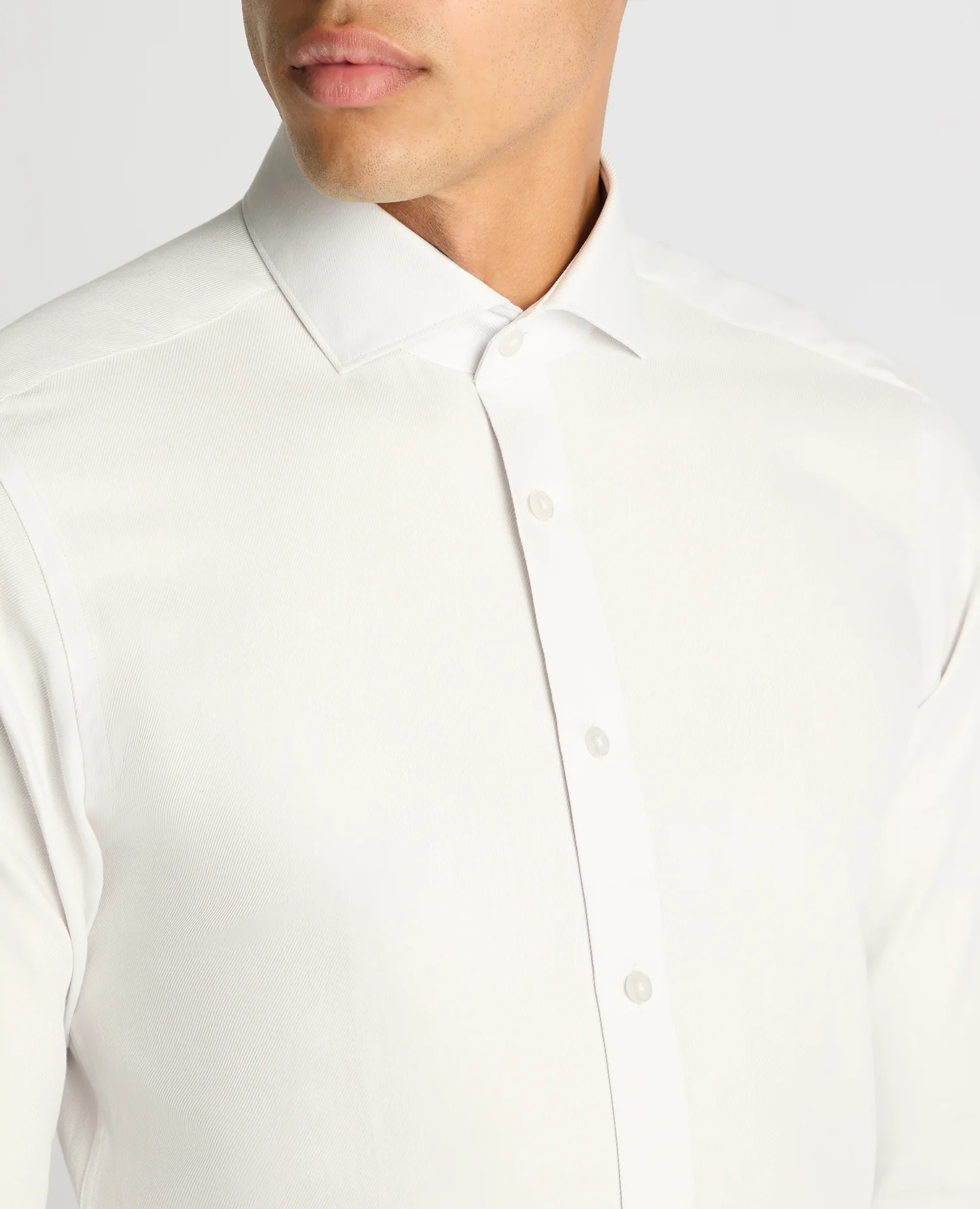 Slim Fit Cotton Twill Shirt - Image 4