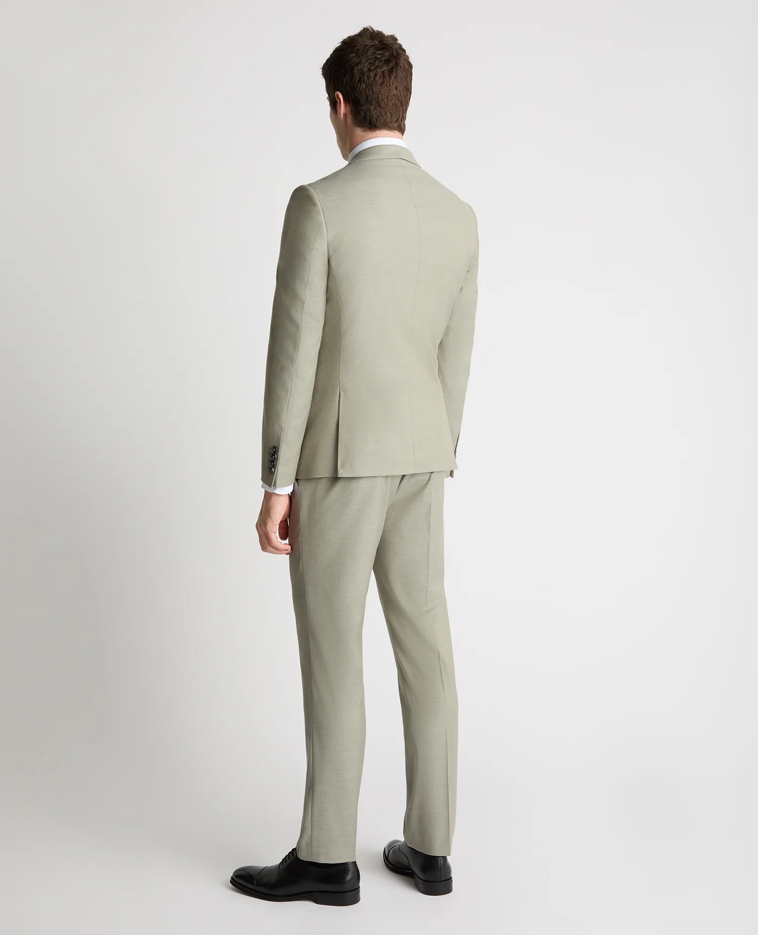 Slim Fit Double-Breasted Stretch Suit - Image 3