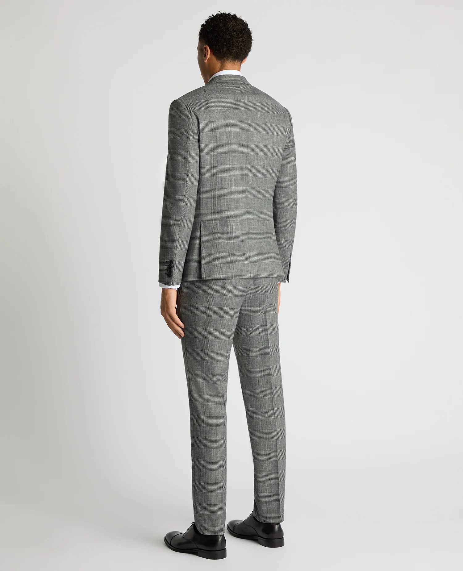 Slim Fit Double Breasted Suit Jacket - Image 3