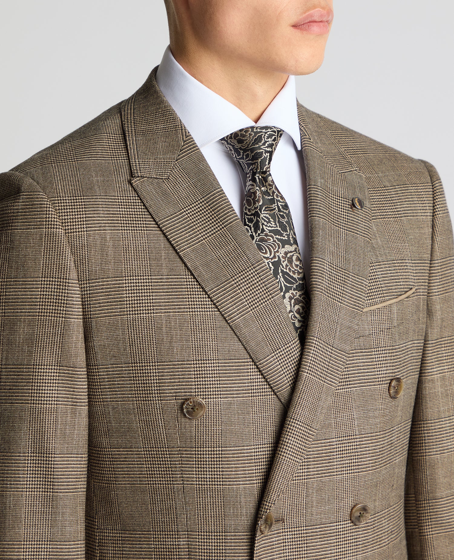 Slim Fit Double Breasted Suit - Image 5