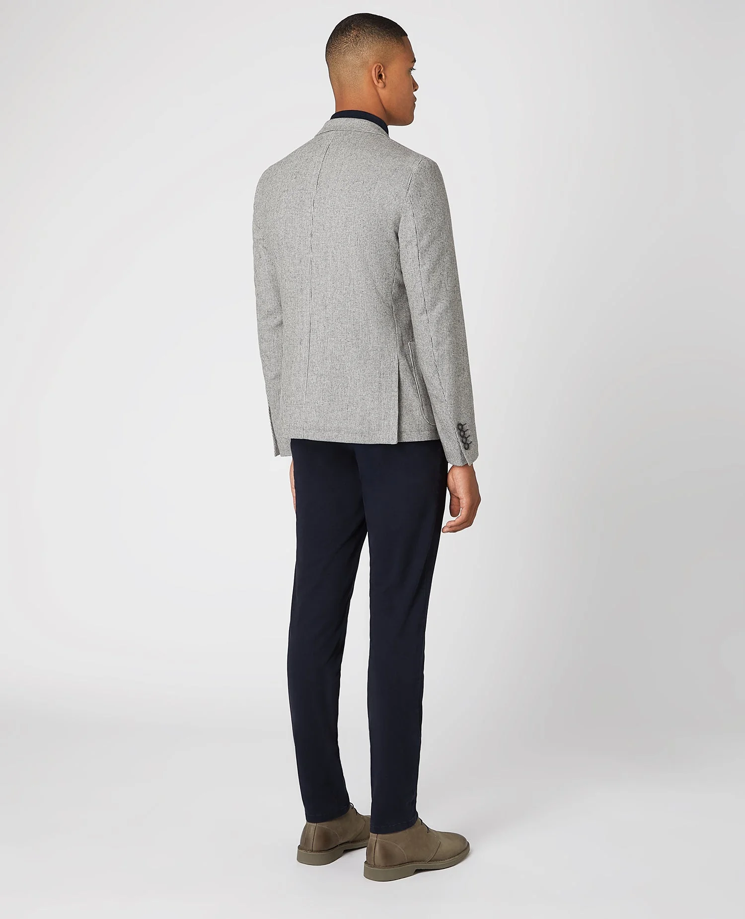 Slim Fit Wool Blend Jacket - Image 2
