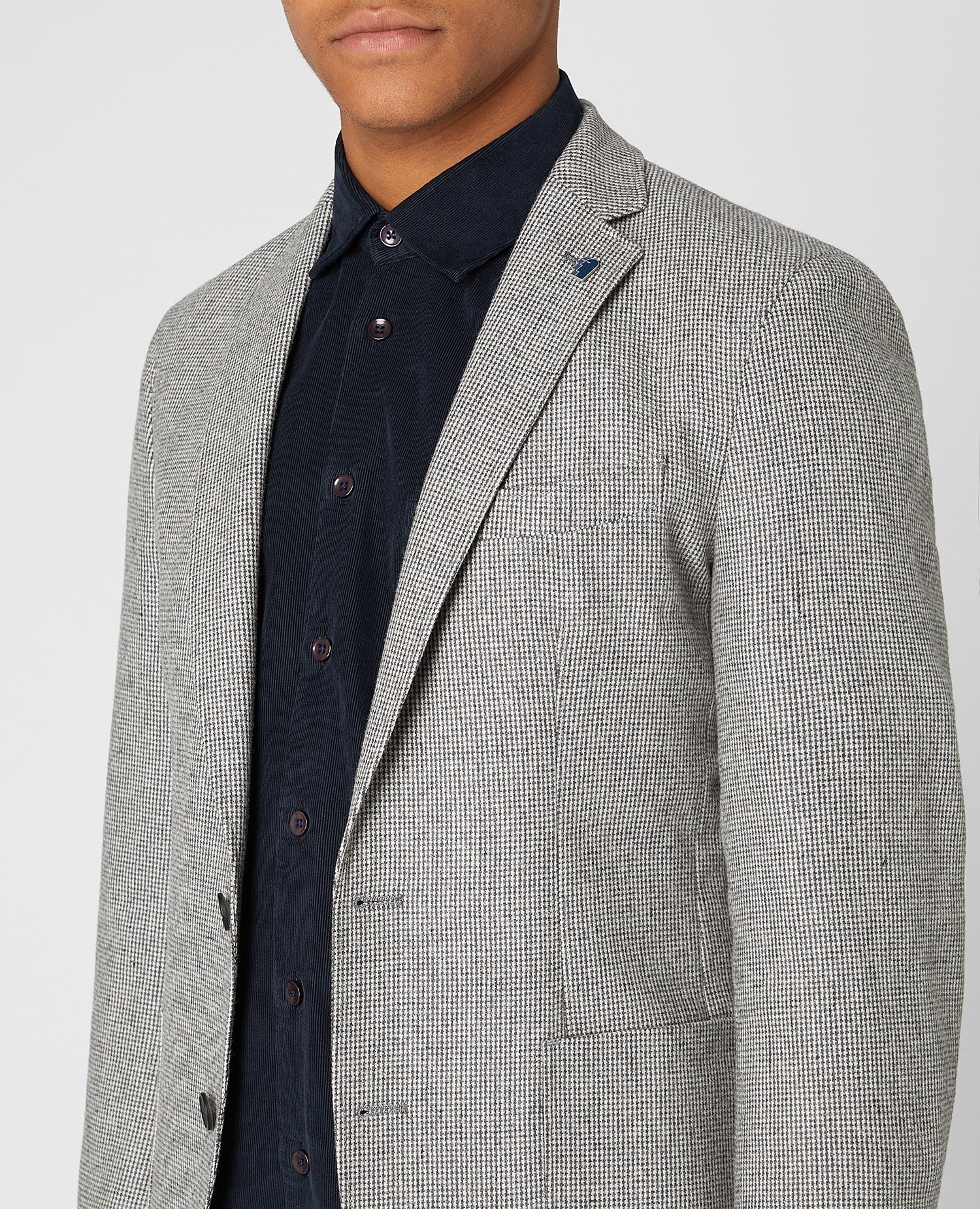 Slim Fit Wool Blend Jacket - Image 3