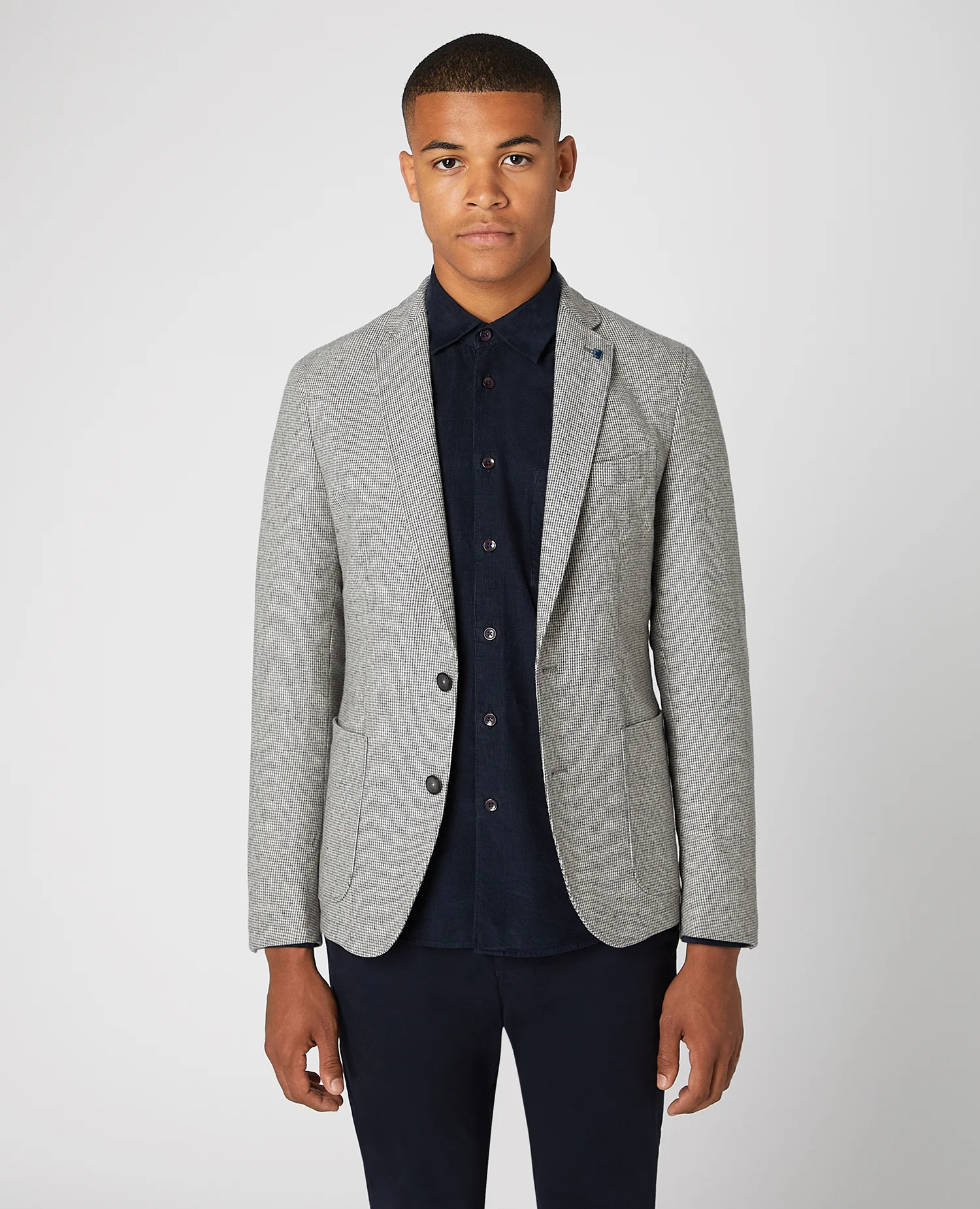 Slim Fit Wool Blend Jacket - Image 4