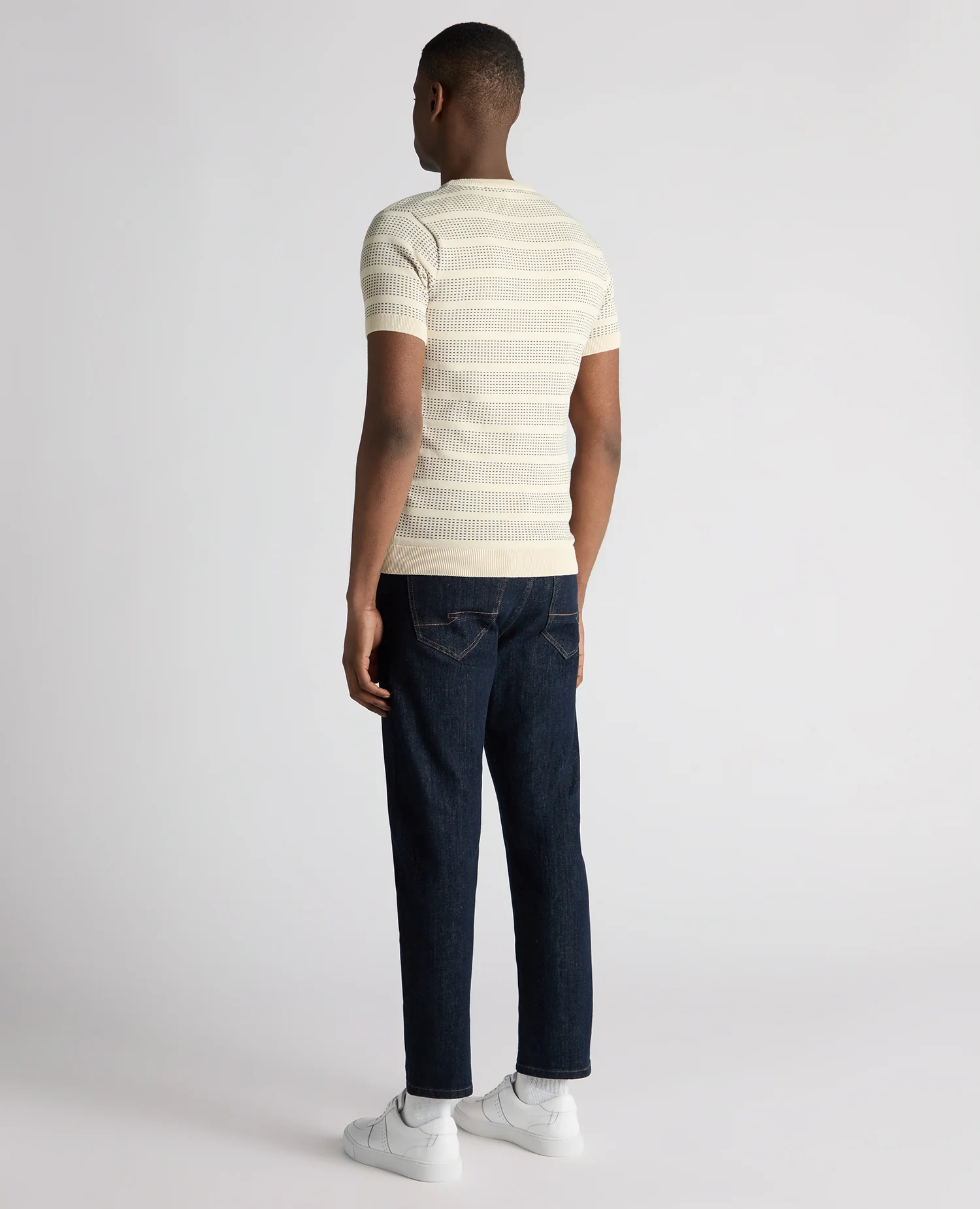 Slim Fit Jacquard Tee - Image 3