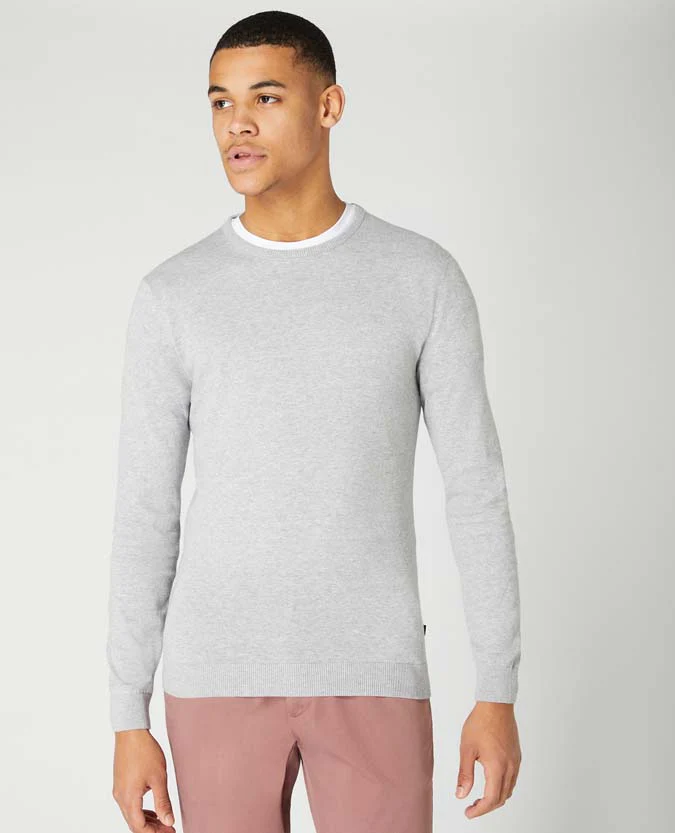 Cotton Crew Neck Sweater