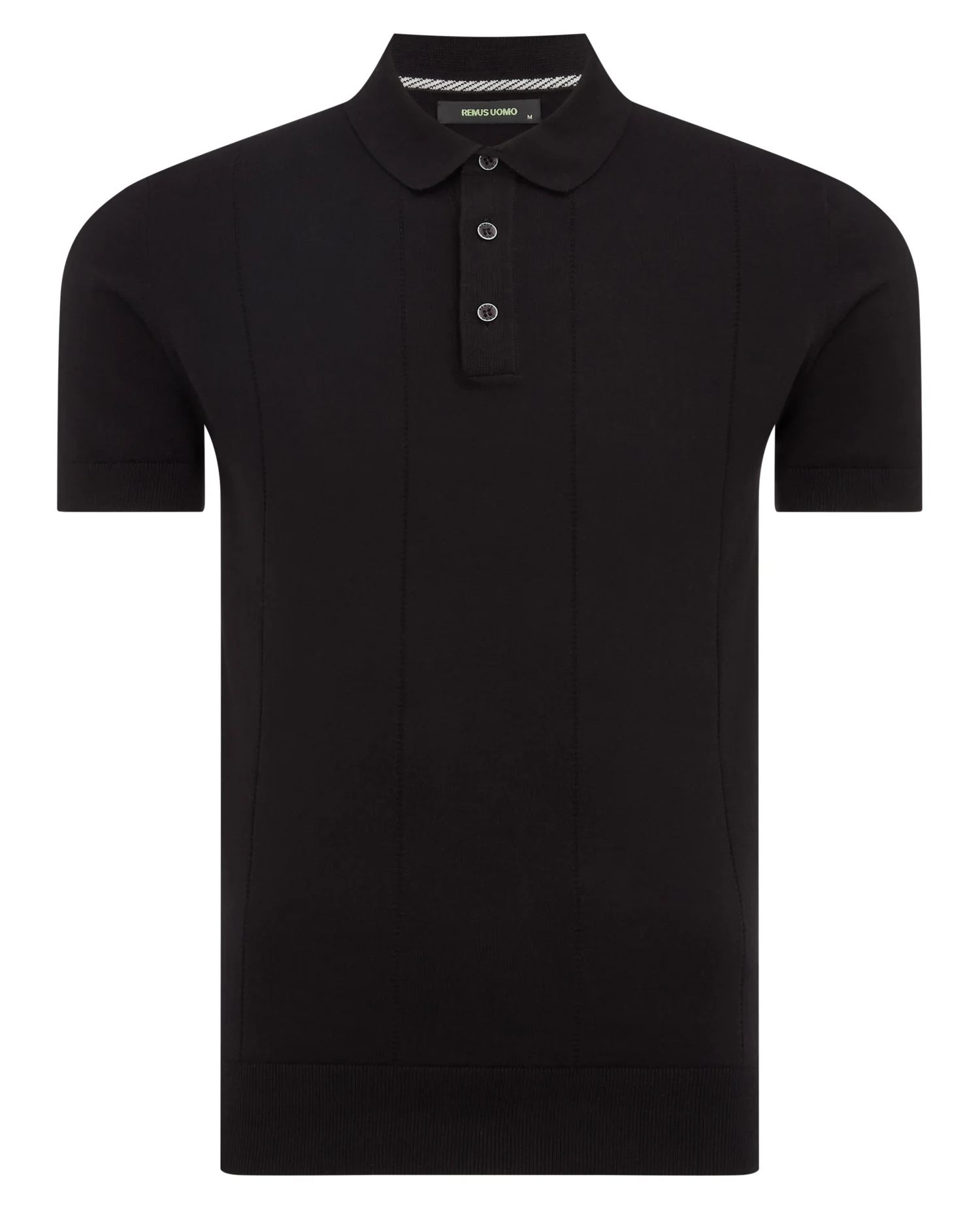 Slim Fit Knitted Cotton Short-Sleeve Polo - Image 5