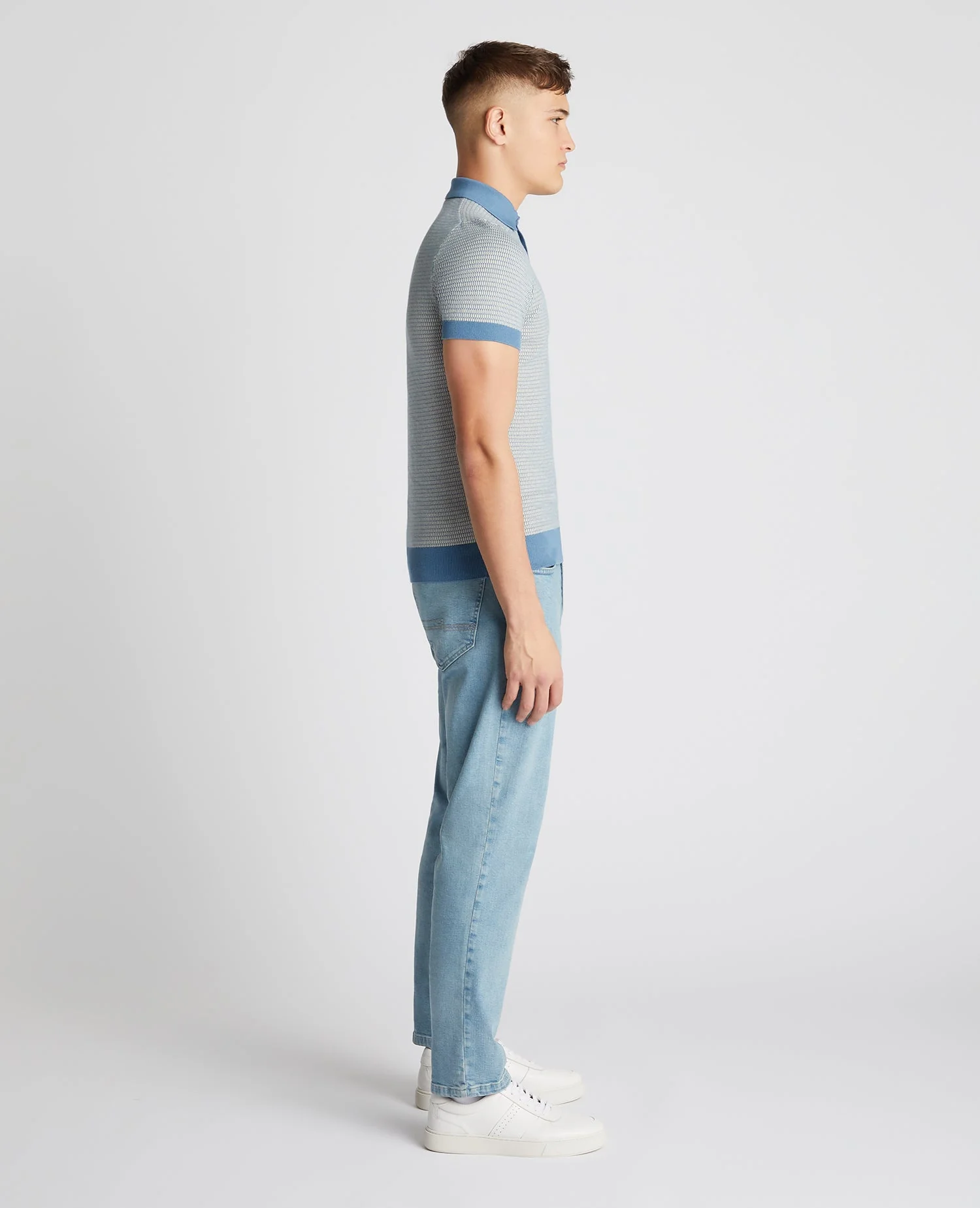 Knitted Cotton Short-Sleeve Polo - Image 4