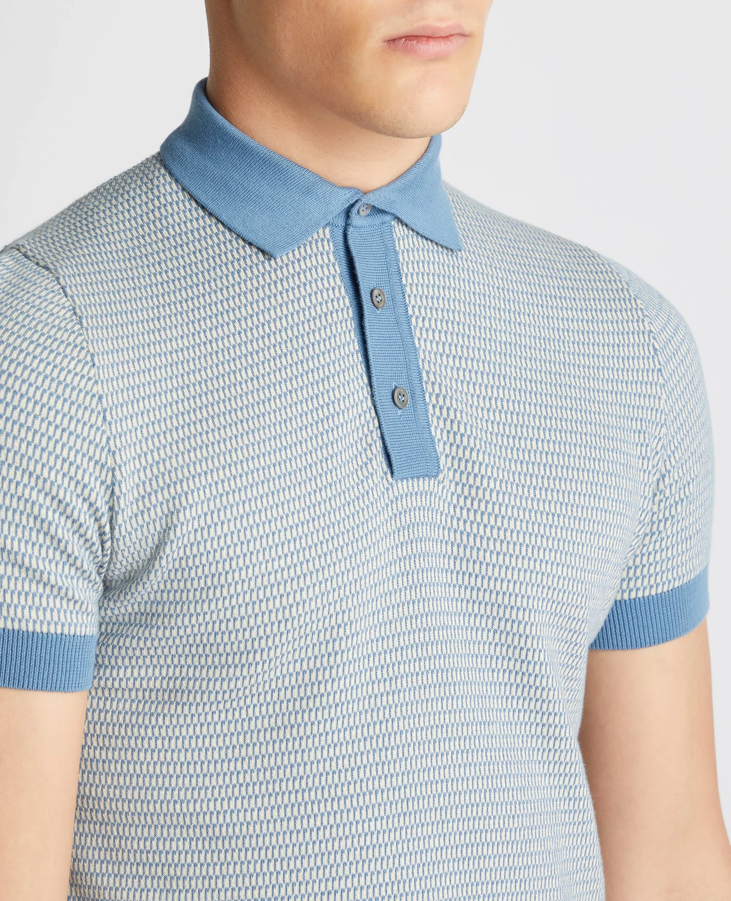Knitted Cotton Short-Sleeve Polo - Image 5