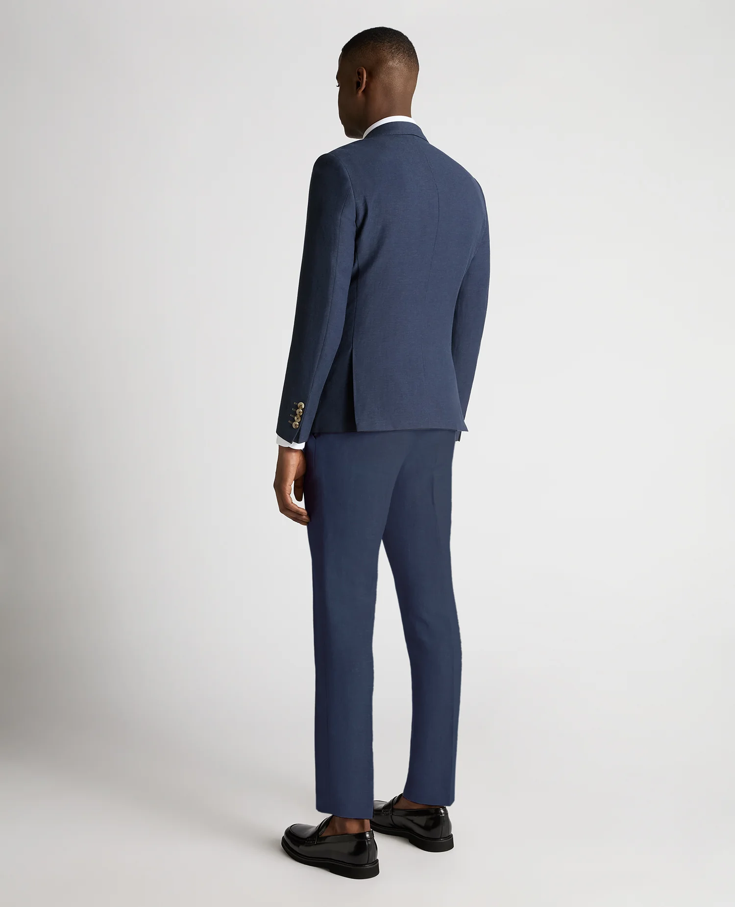 Slim Fit Double-Breasted Suit Jacket - Image 3