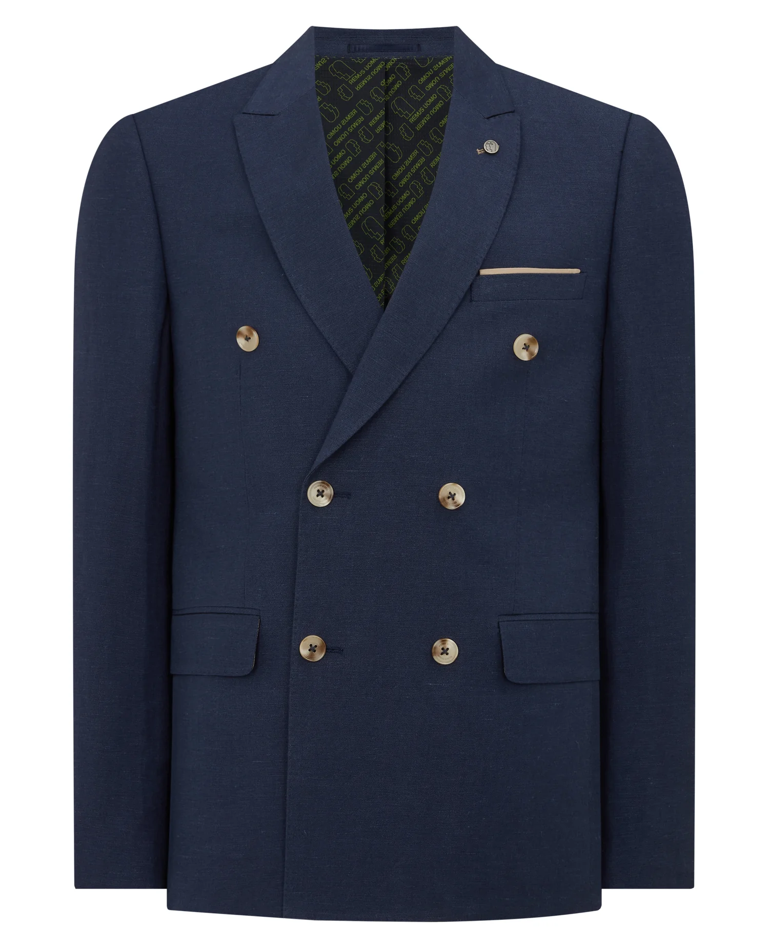 Slim Fit Double-Breasted Suit Jacket - Image 6