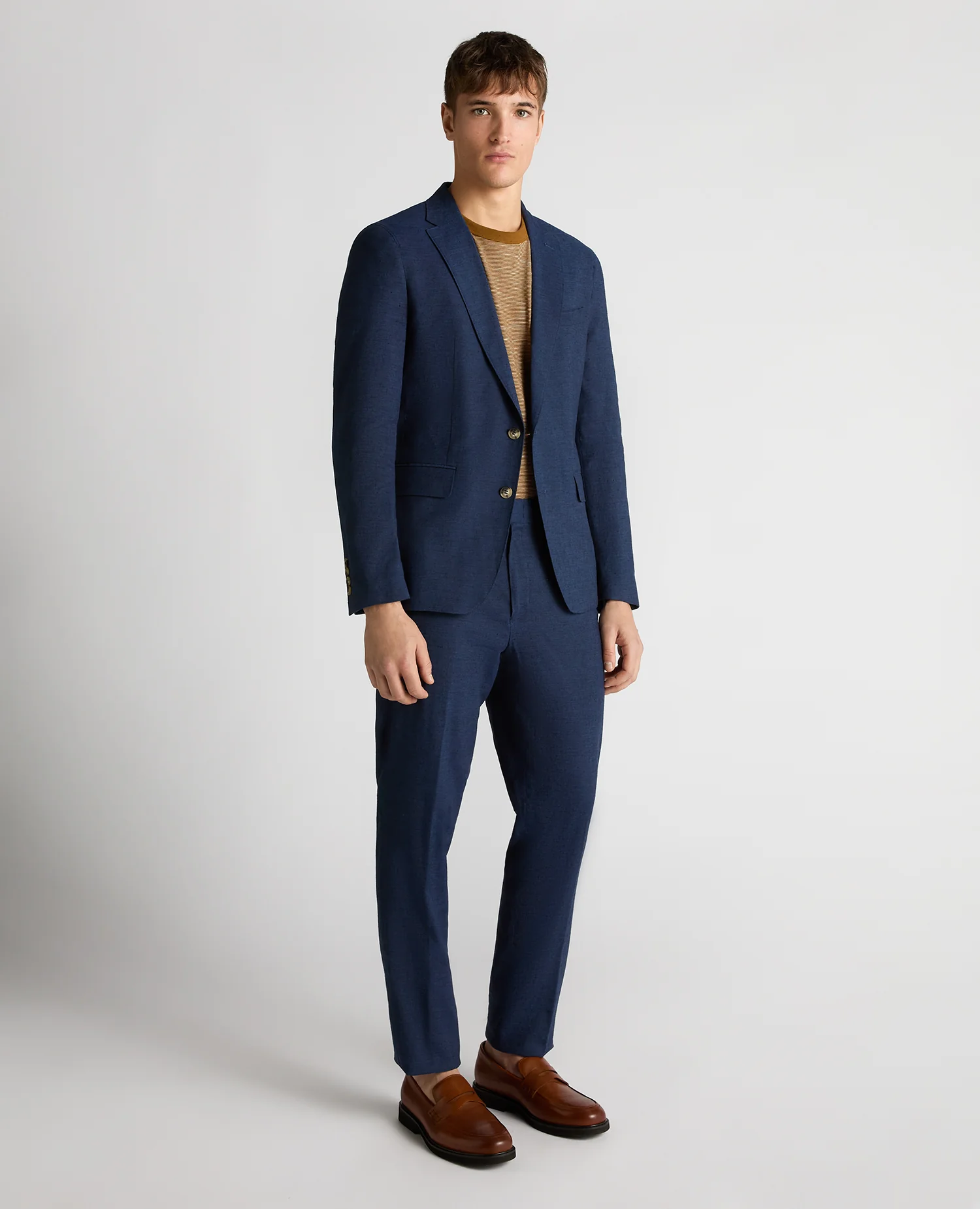 Slim Fit Linen-Blend Jacket - Image 2