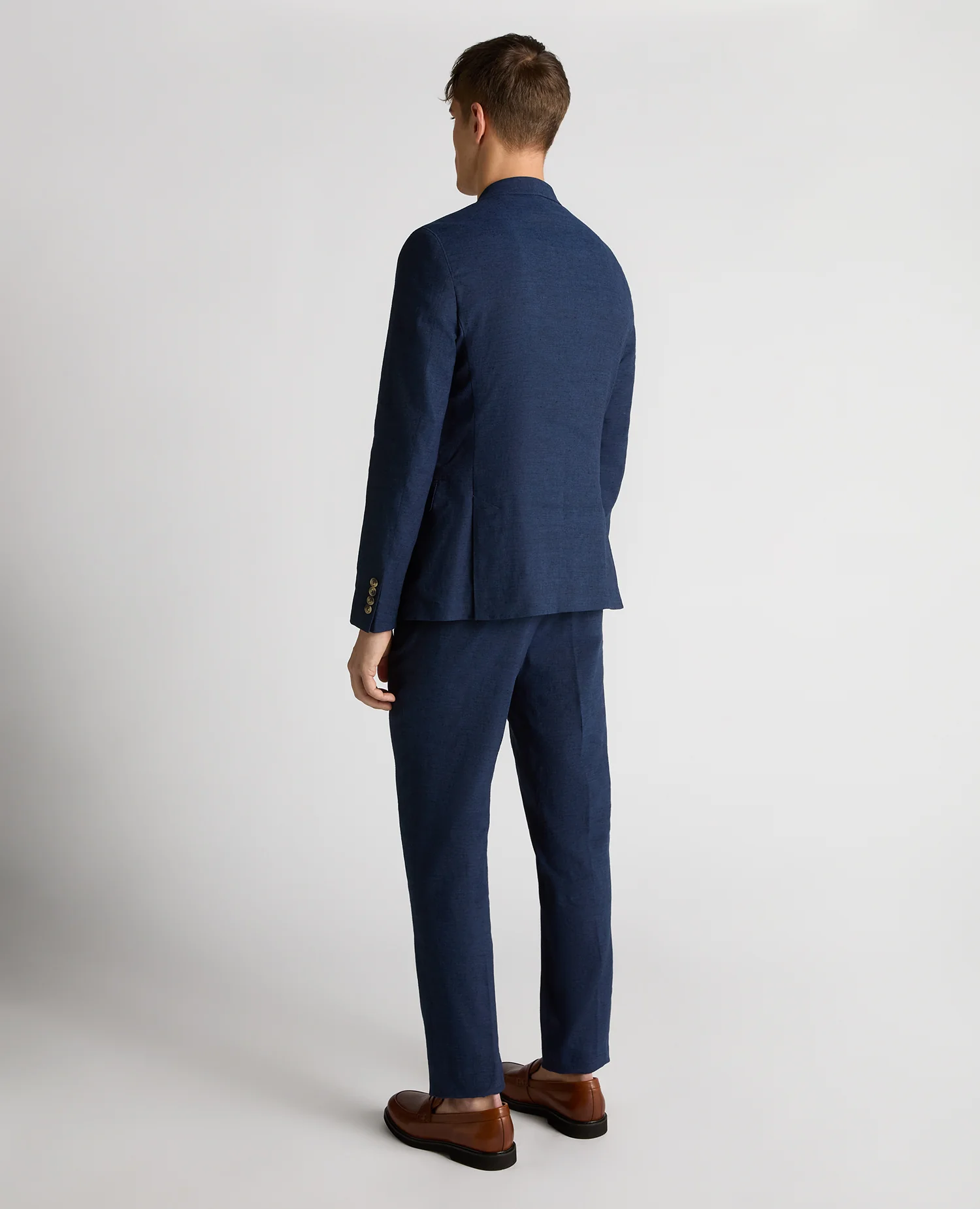 Slim Fit Linen-Blend Jacket - Image 3