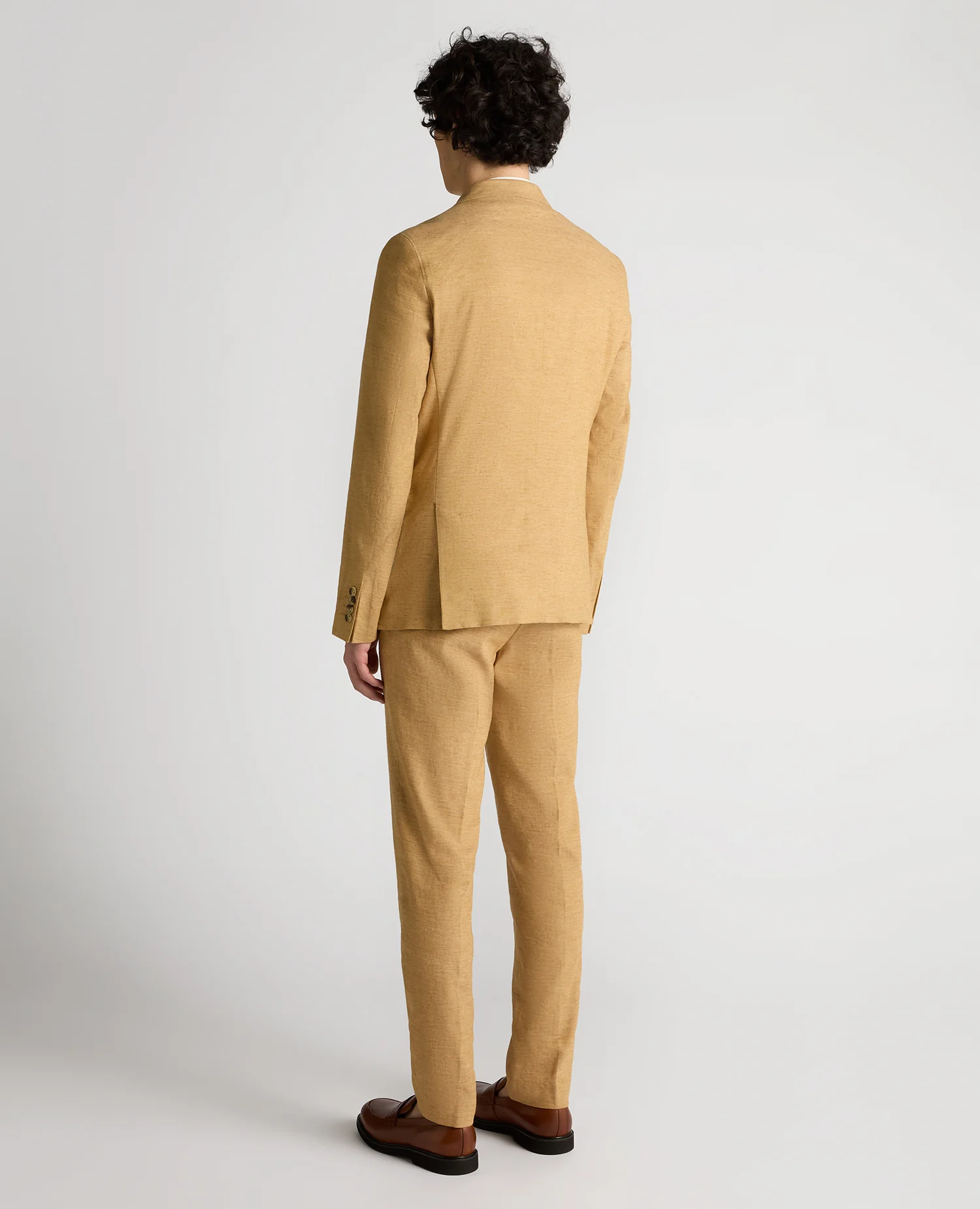 Slim Fit Linen-Blend Jacket - Image 3