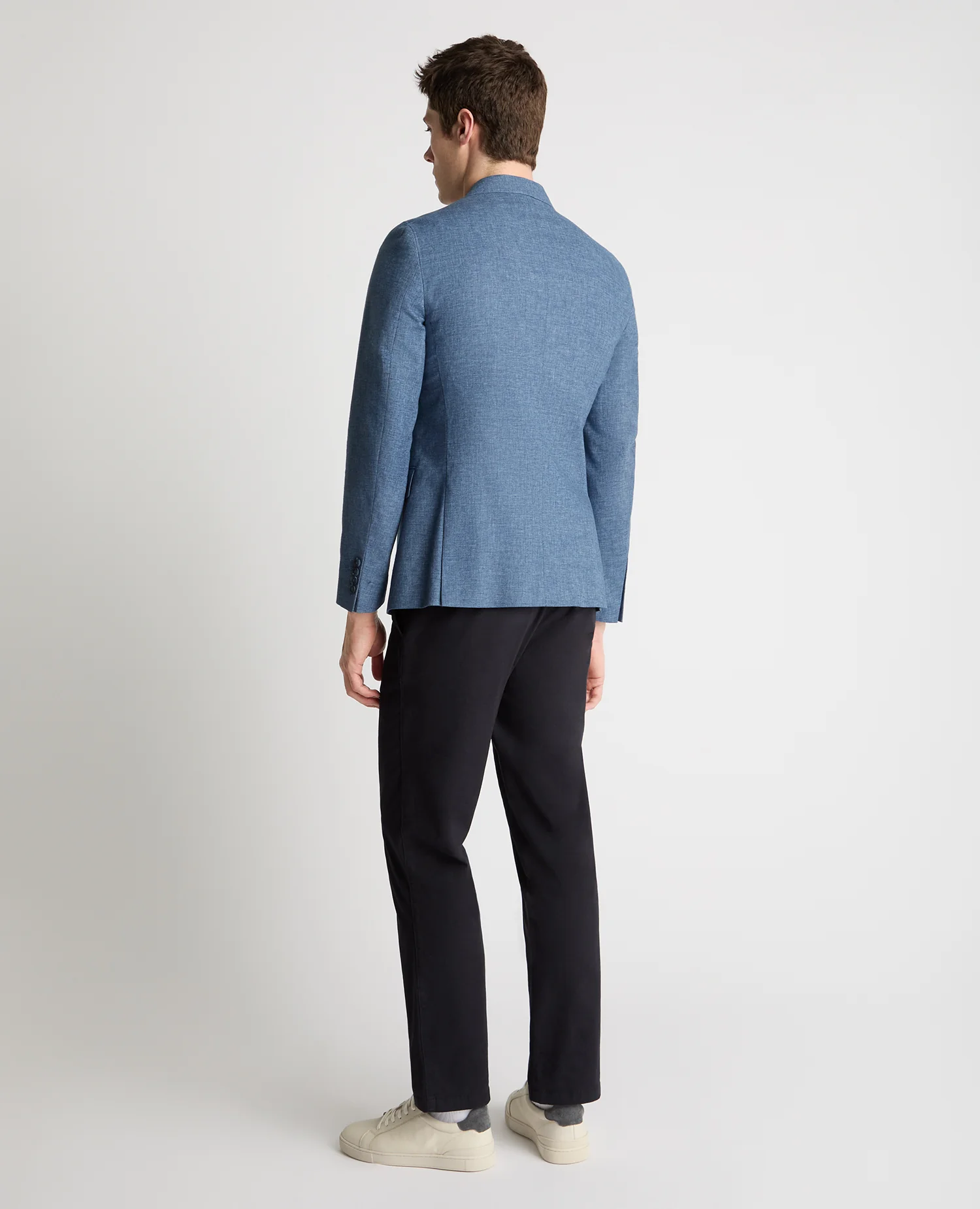 Slim Fit Linen Blend Jacket - Image 3
