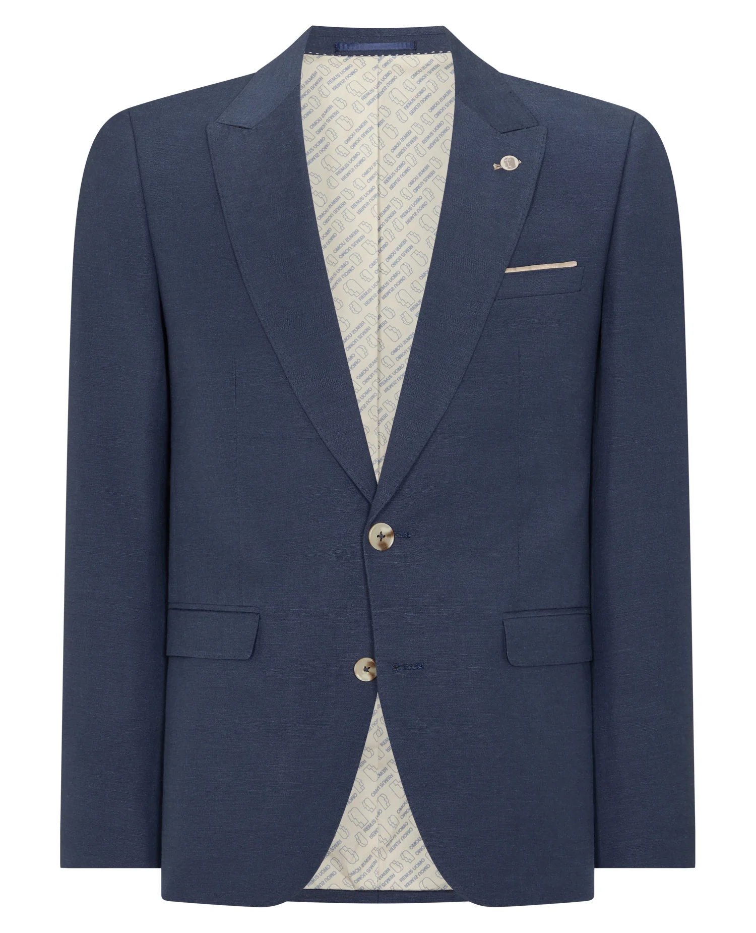 Slim Fit Linen-Blend Suit - Image 6