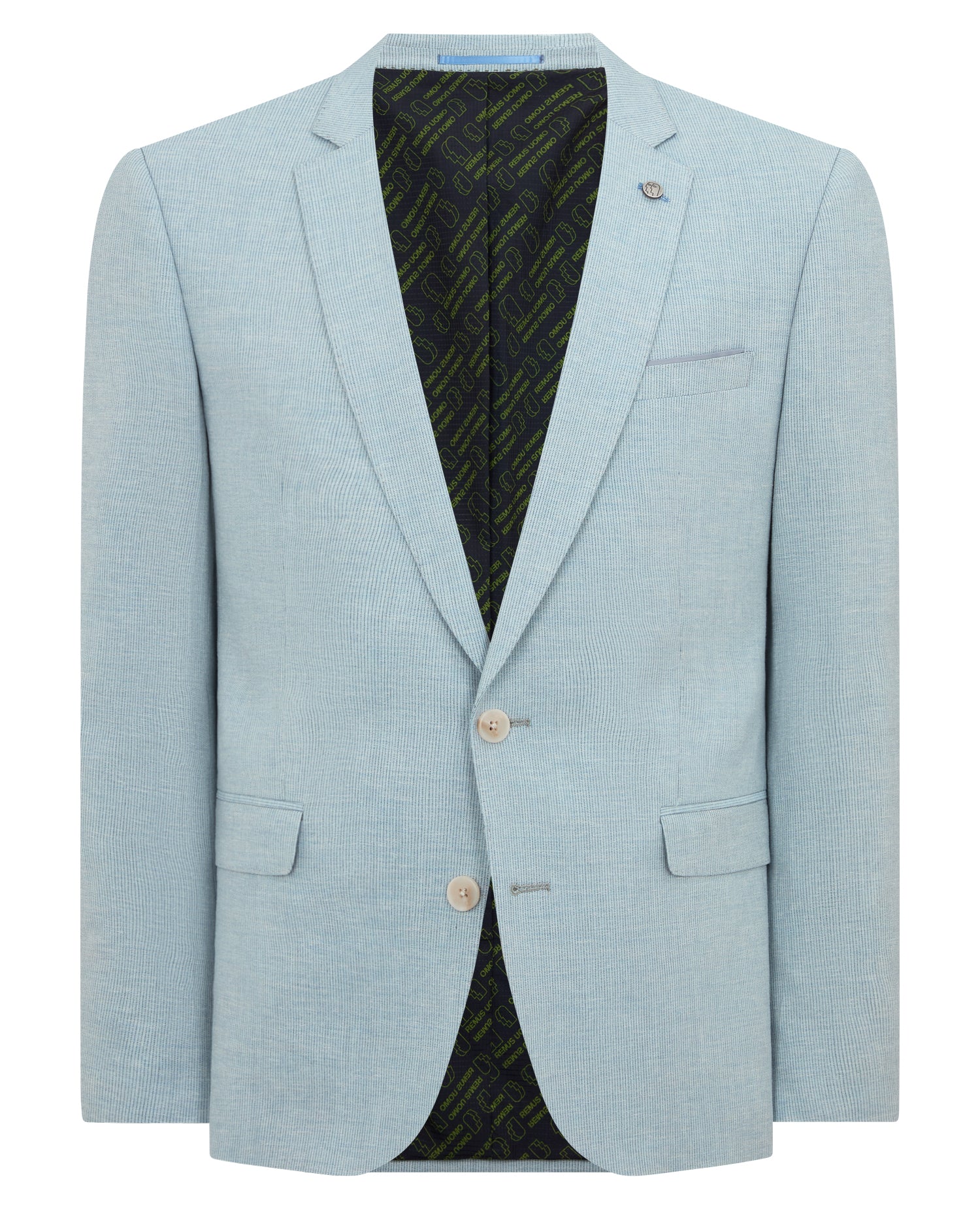 Slim Fit Linen-Blend Pinstripe Suit - Image 6