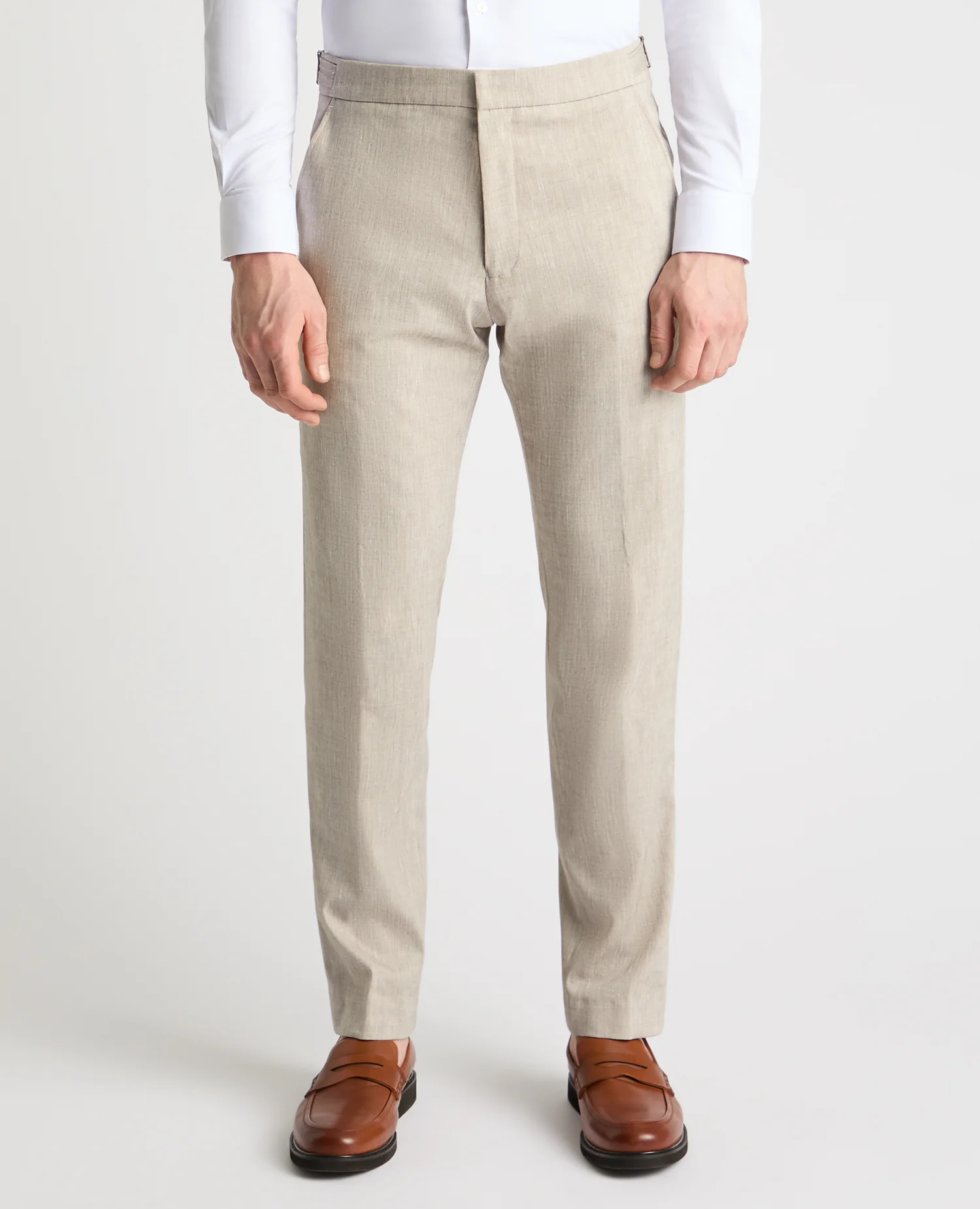 Slim Fit Linen-Blend Suit