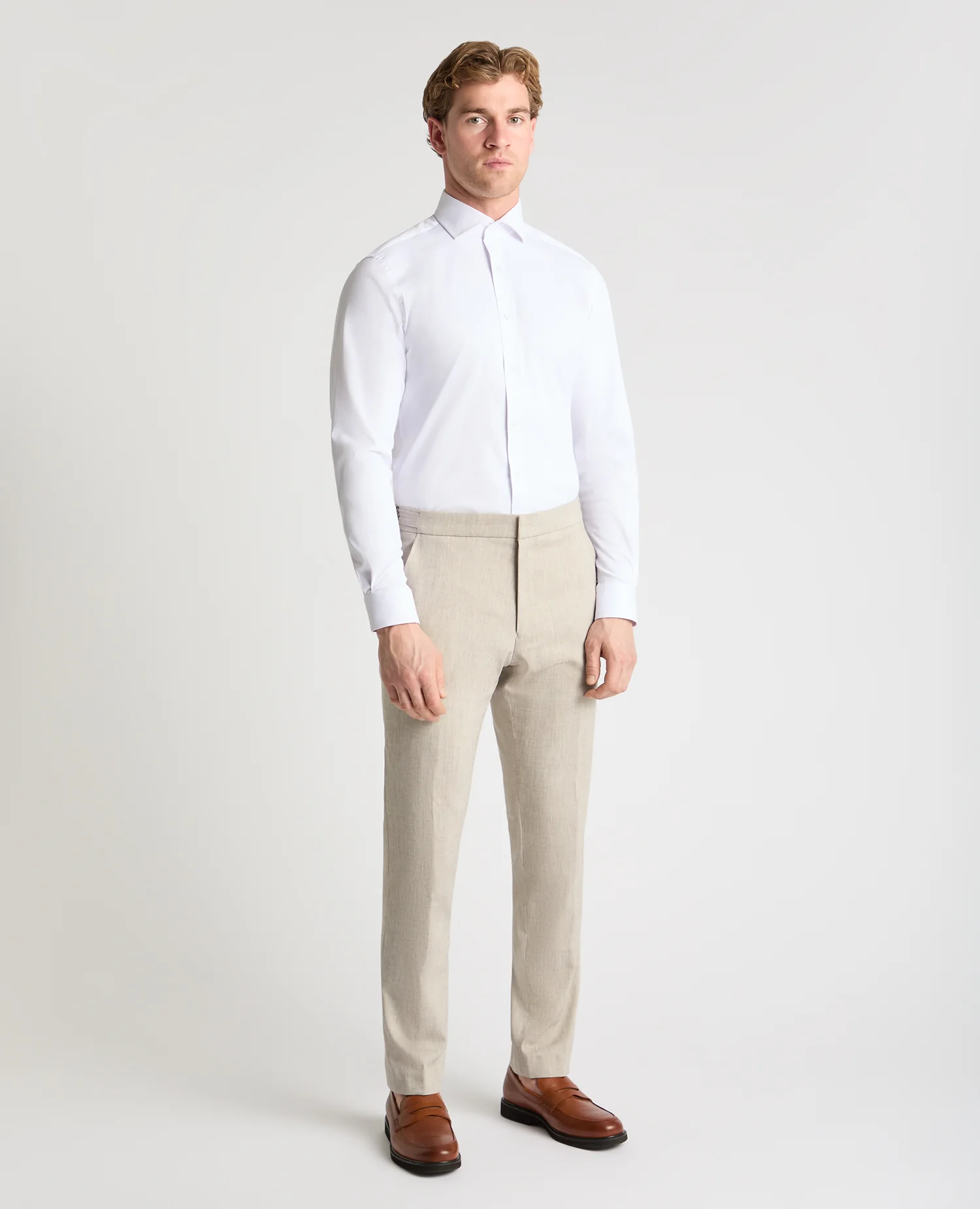 Slim Fit Linen-Blend Suit - Image 2