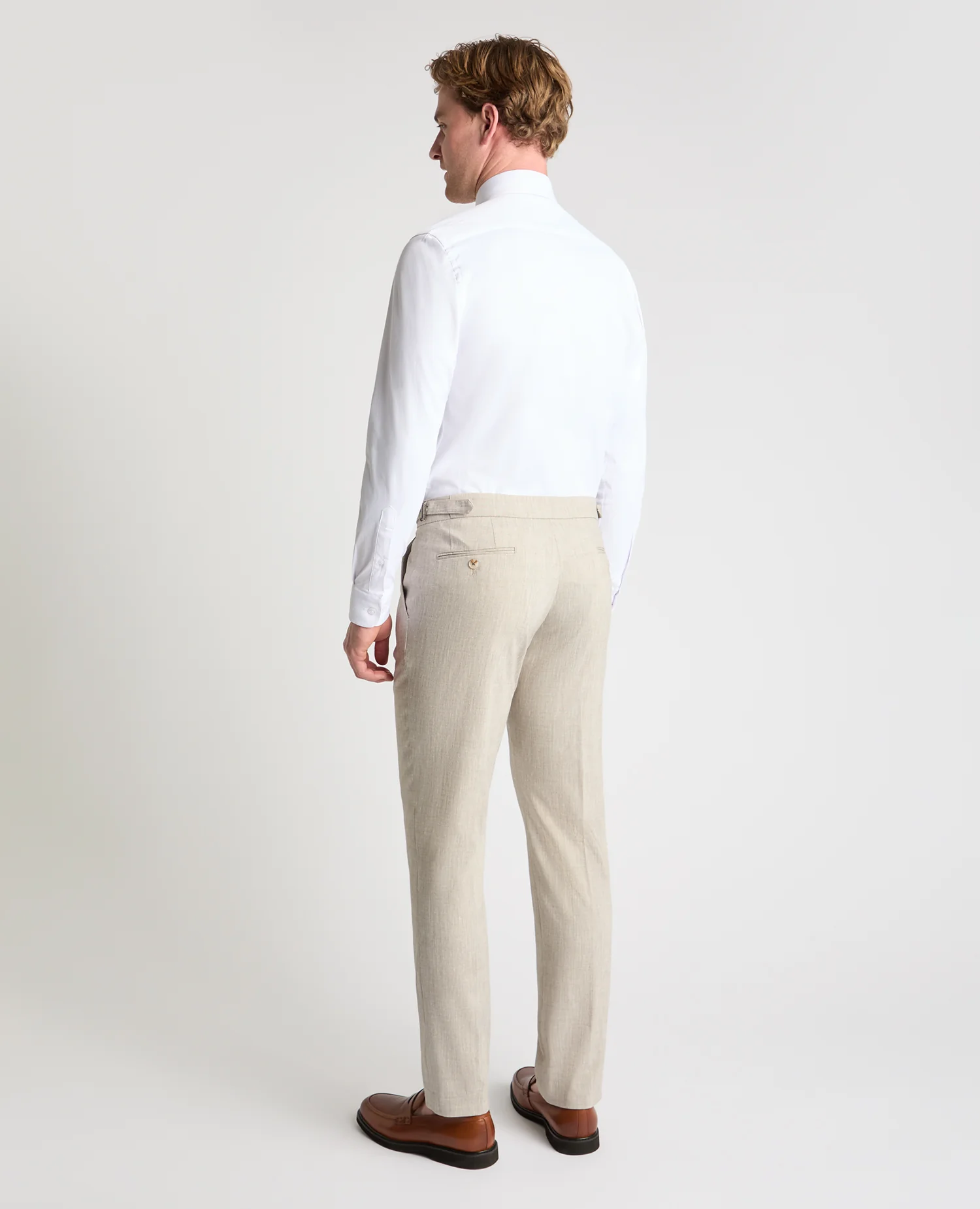 Slim Fit Linen-Blend Suit - Image 3
