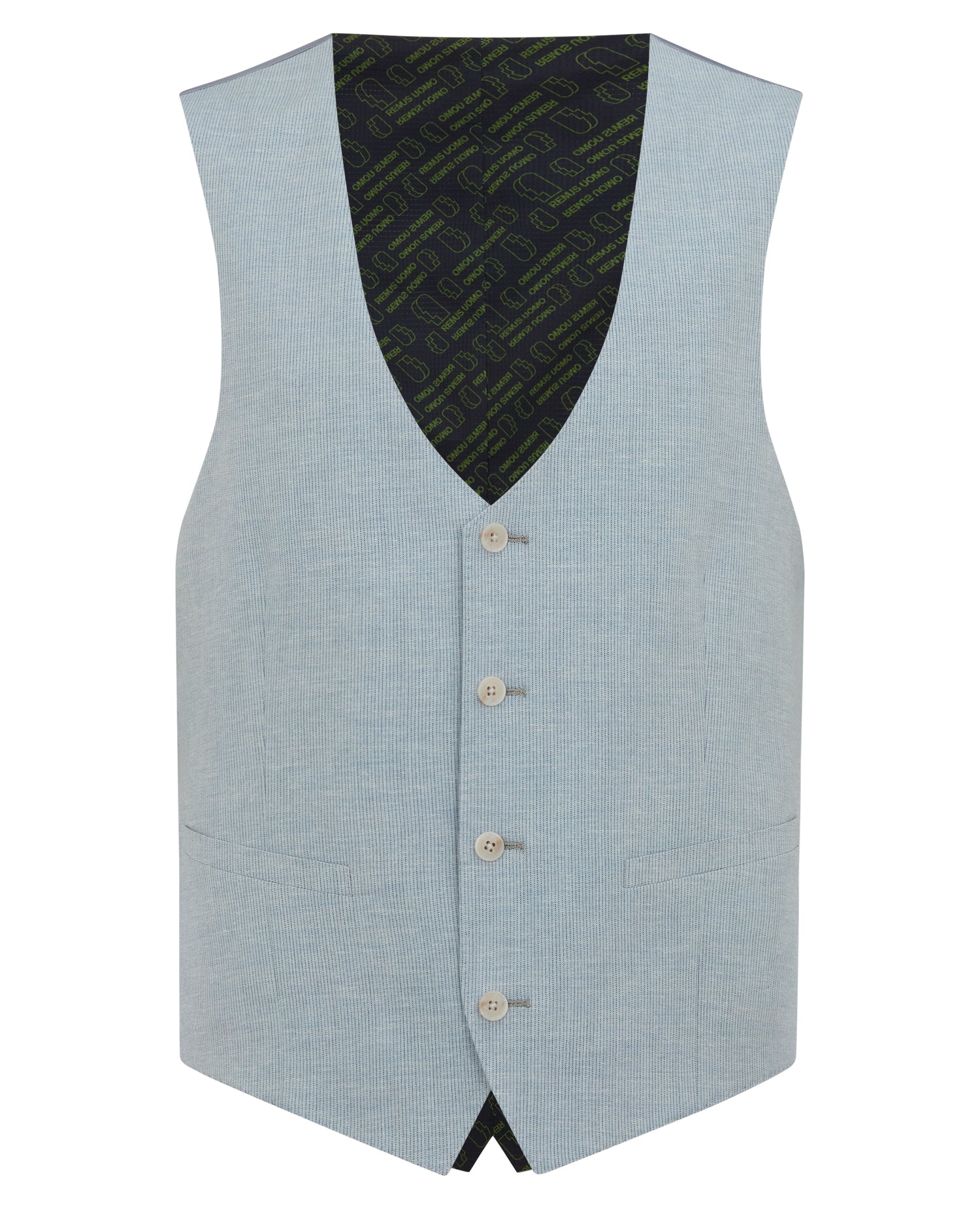 Slim fit Linen-Blend Waistcoat