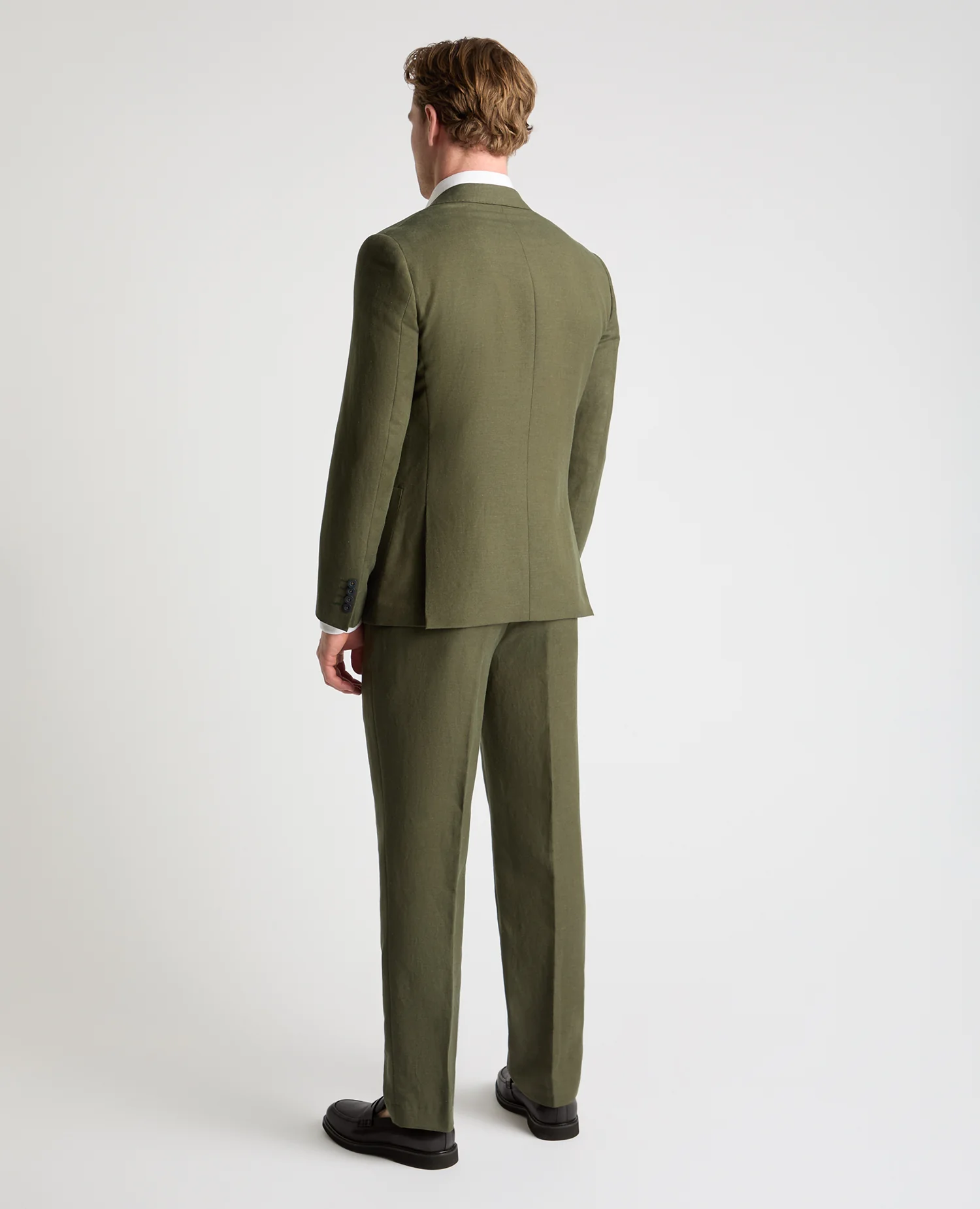 Slim Fit Linen Rich Suit Jacket - Image 3