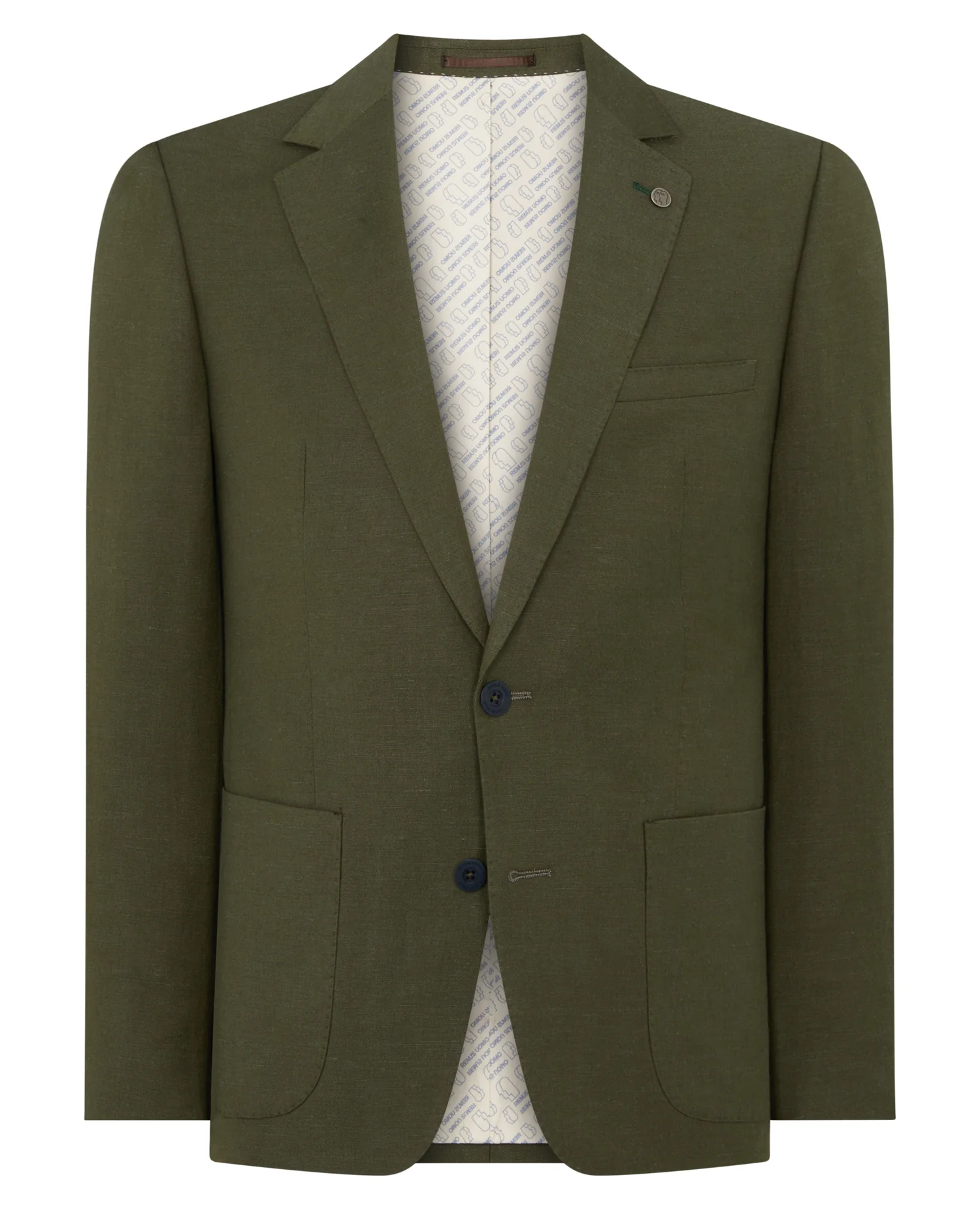 Slim Fit Linen Rich Suit Jacket - Image 6