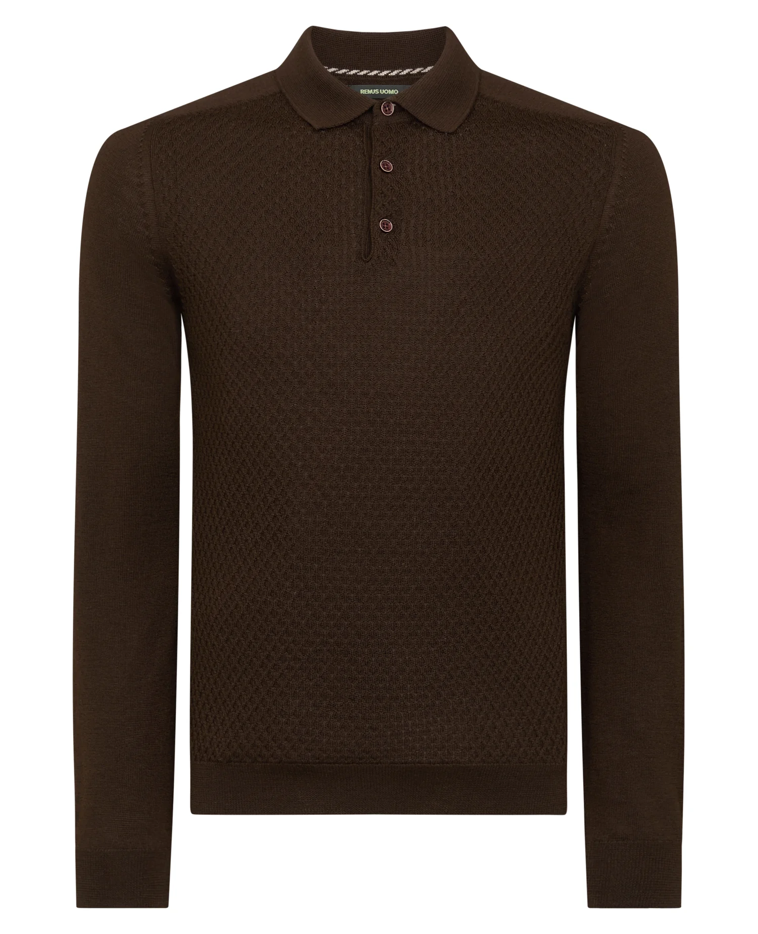 Slim Fit Merino Wool-Blend Knitted Polo - Image 6