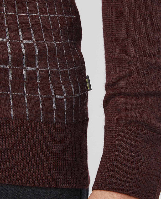 Slim Fit Merino Wool-Blend Long Sleeve Polo Shirt - Image 4