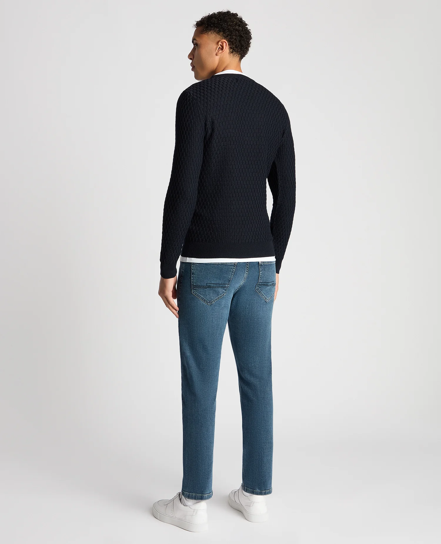 Tapered Fit Merino Wool-Blend Sweater - Image 4
